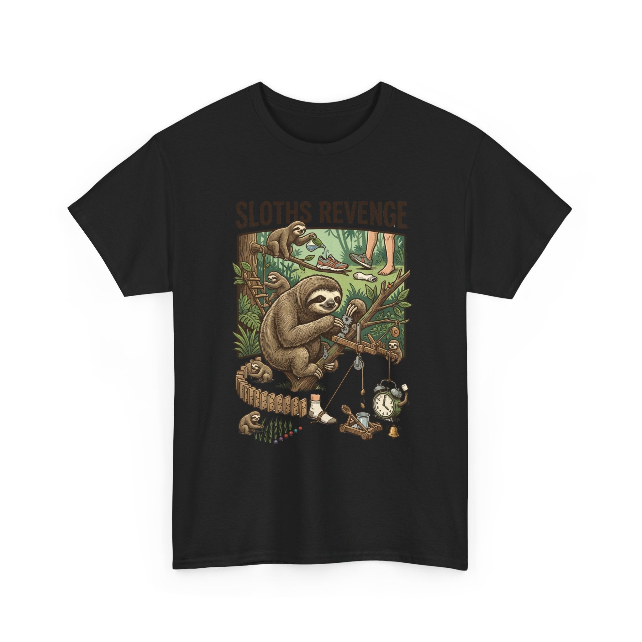 Sloths Revenge T-Shirt — Funny Retro Sloth Graphic Tee