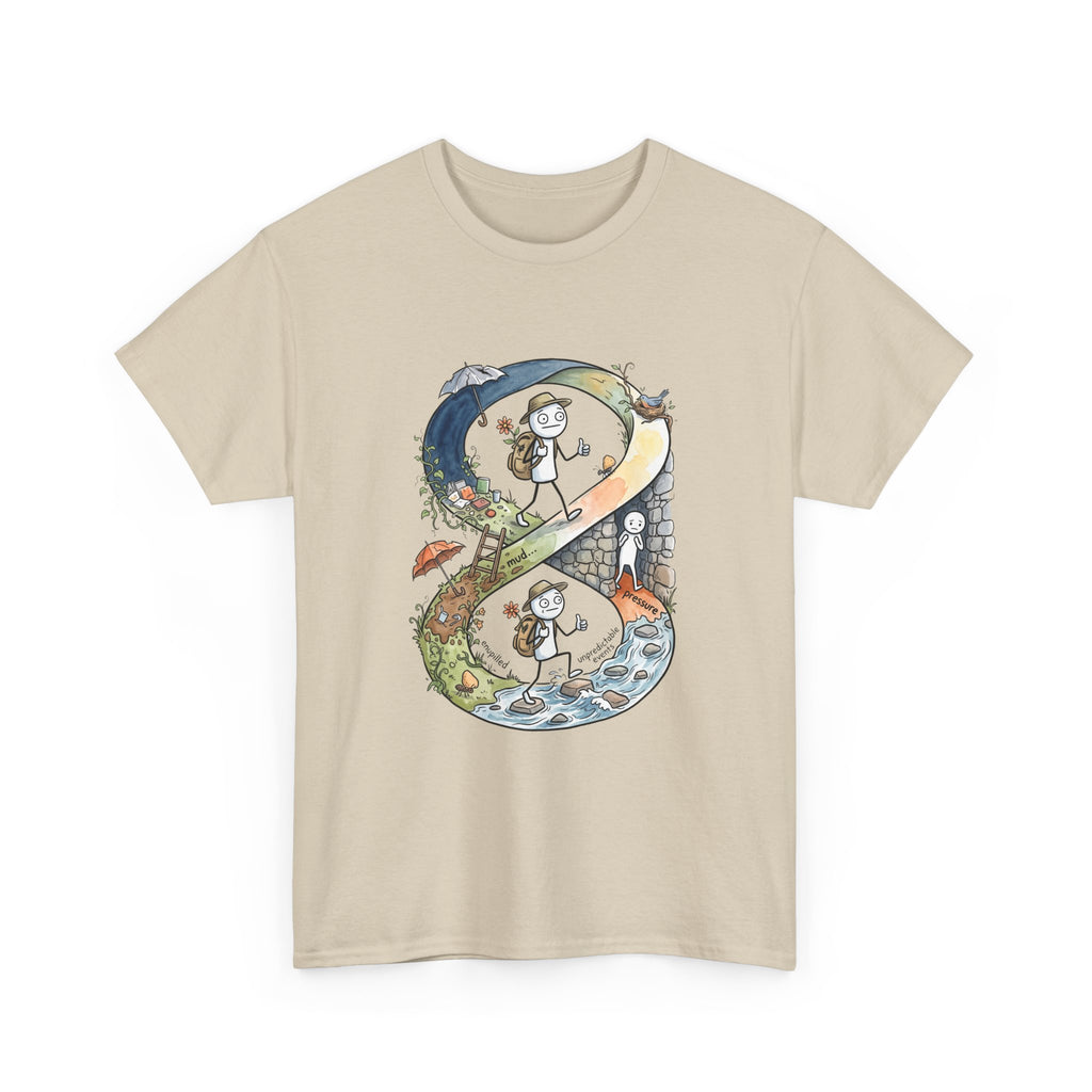 a Infinity Hiking Tee — Day & Night Nature Adventure Graphic T-Shirt