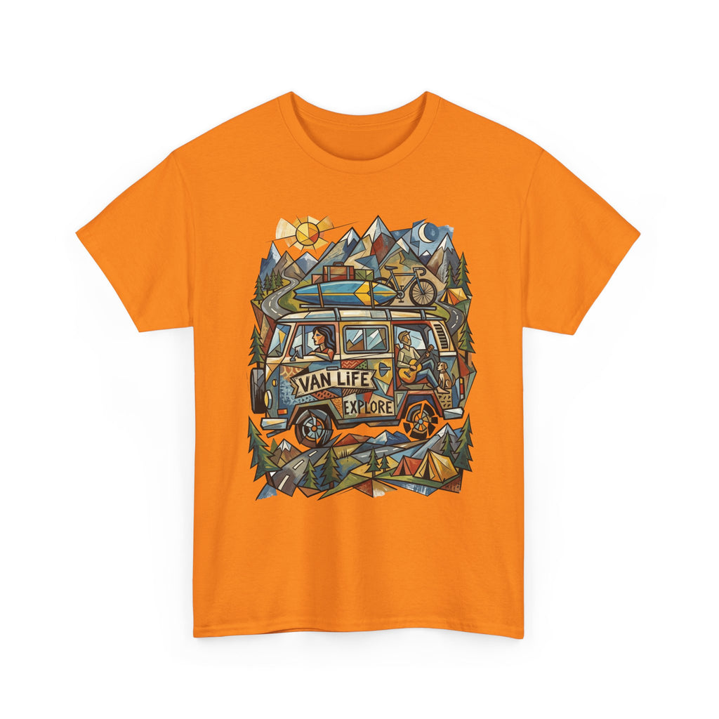 Van Life Explore T-Shirt — Retro Campervan Adventure Graphic Tee