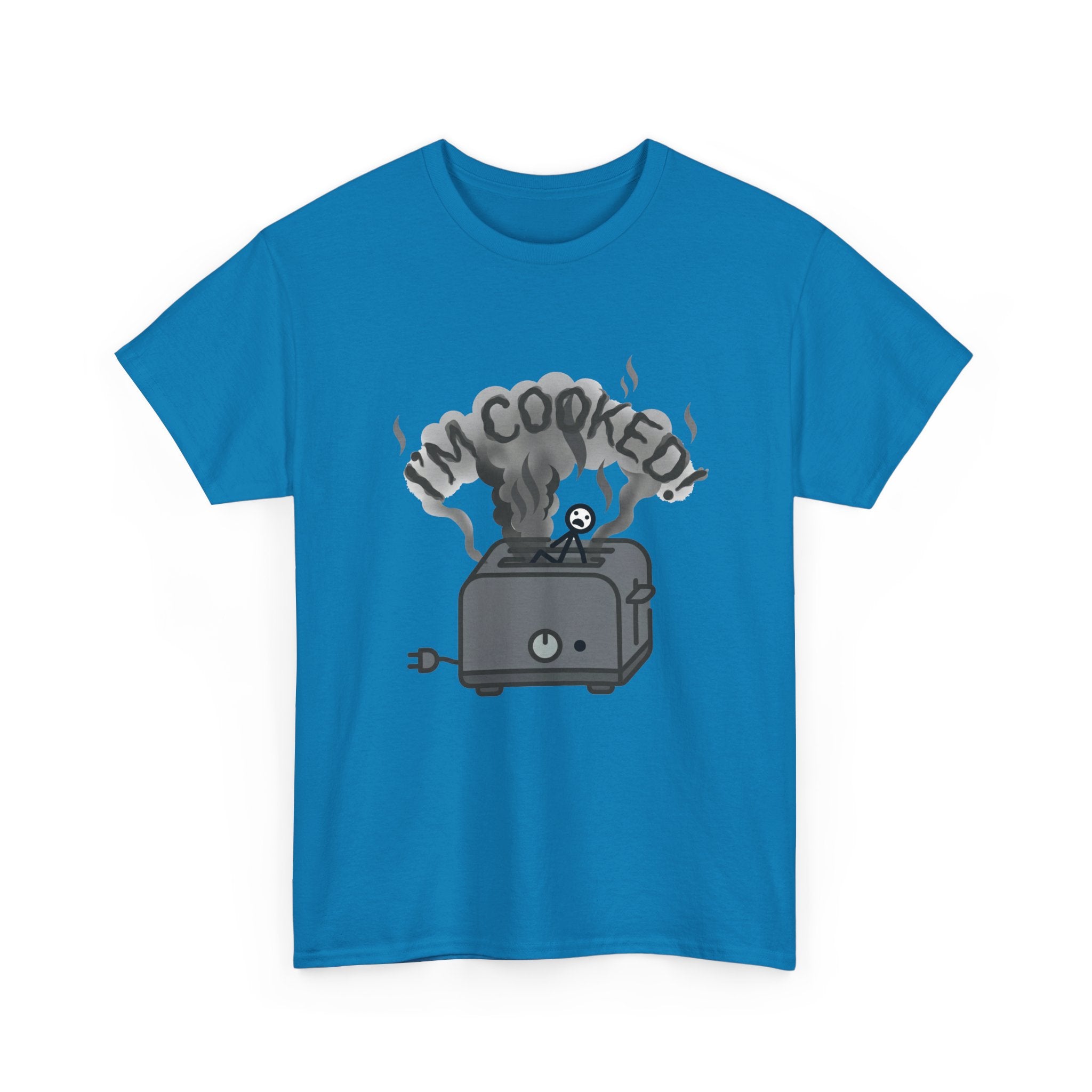 I'm Cooked Toaster T‑Shirt — Funny Kitchen Appliance Graphic Tee