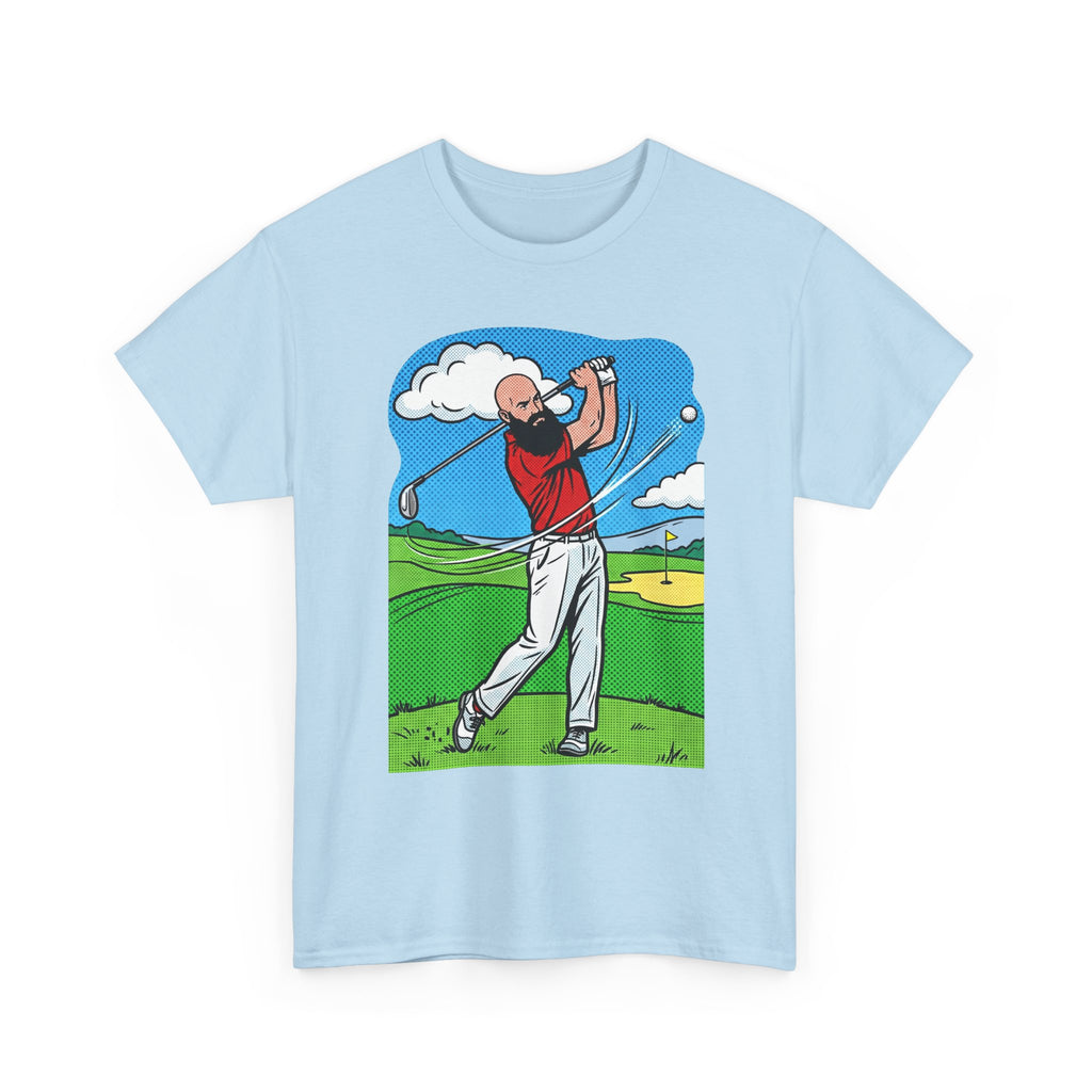 Golf Swing Graphic Tee — Golfer Illustration Shirt for Golf Lovers
