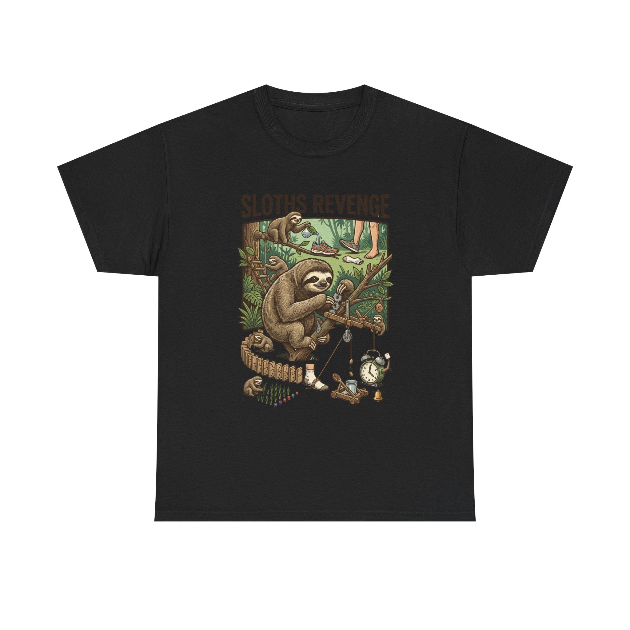 Sloths Revenge T-Shirt — Funny Retro Sloth Graphic Tee