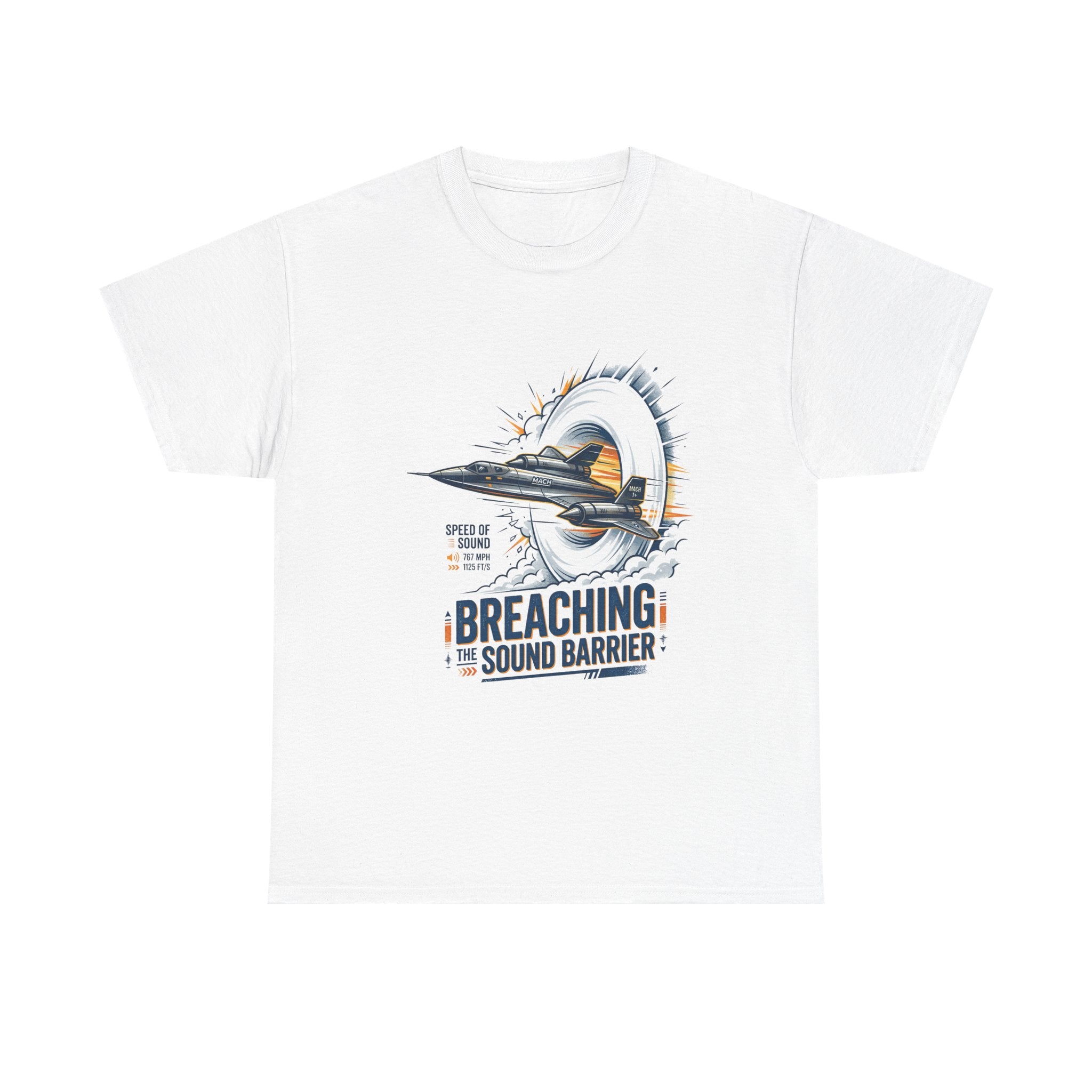 Sonic Boom T-Shirt — 'Breaching the Sound Barrier' Jet Trainer Aviation Graphic Tee