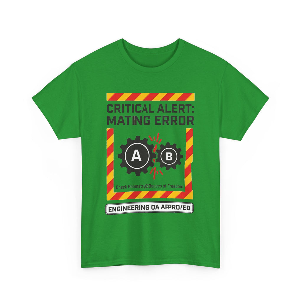 Mating Error T‑Shirt — Funny Engineering QA Alert Tee