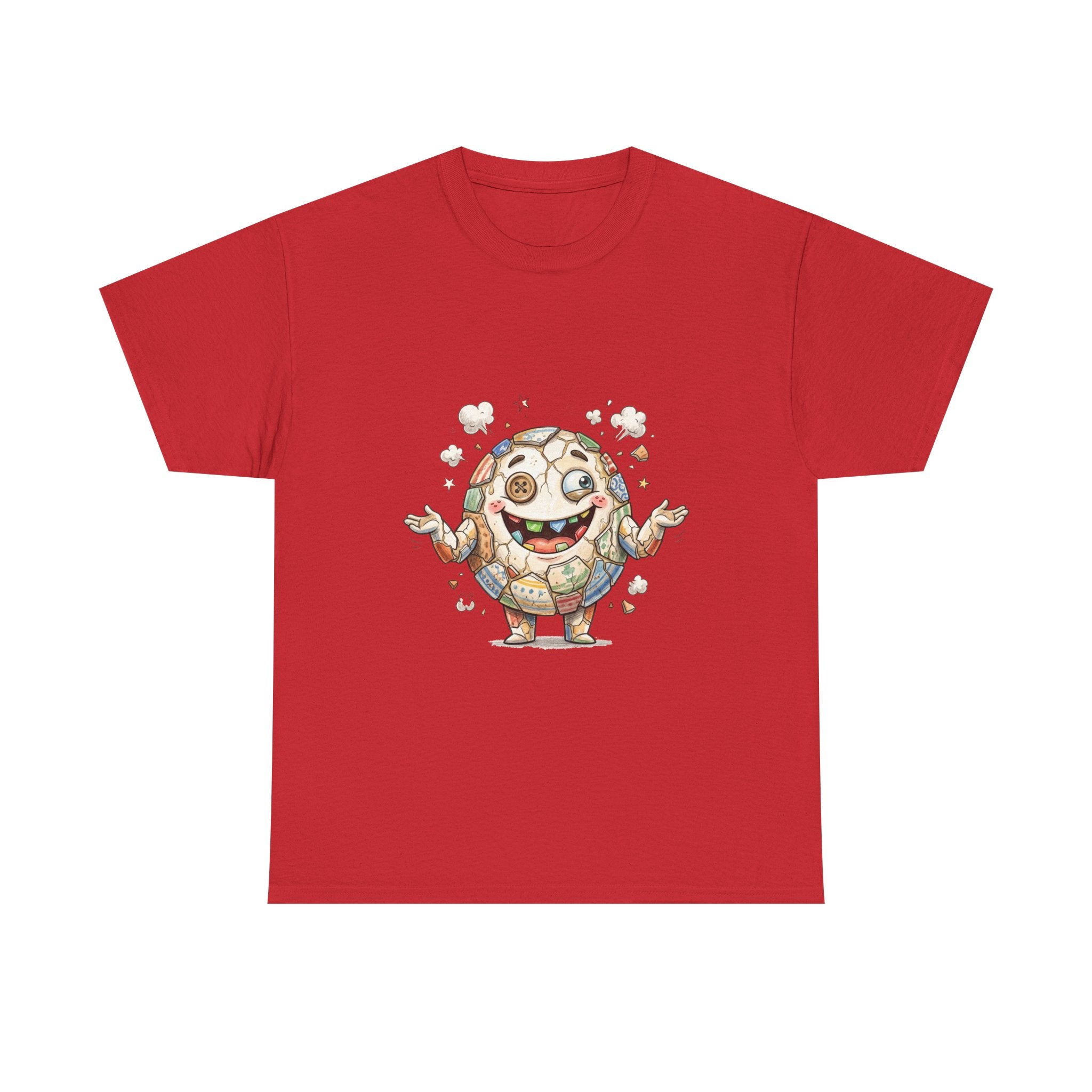 T-Shirt — Cute Kawaii Mosaic Egg Character Illustration Tee