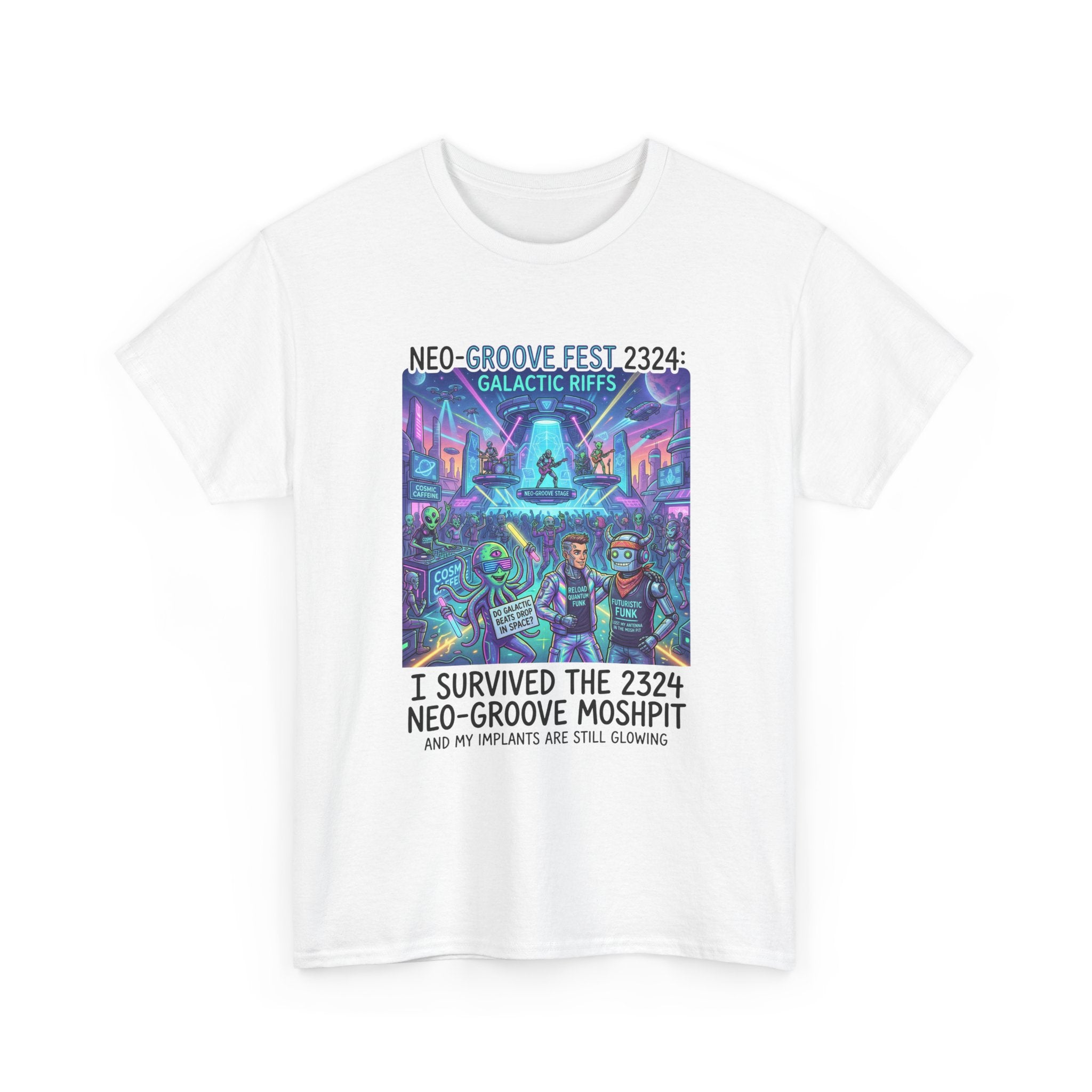 Neo-Groove Fest 2324 Tee — "I Survived the 2324 Neo-Groove Moshpit" Concert T-Shirt
