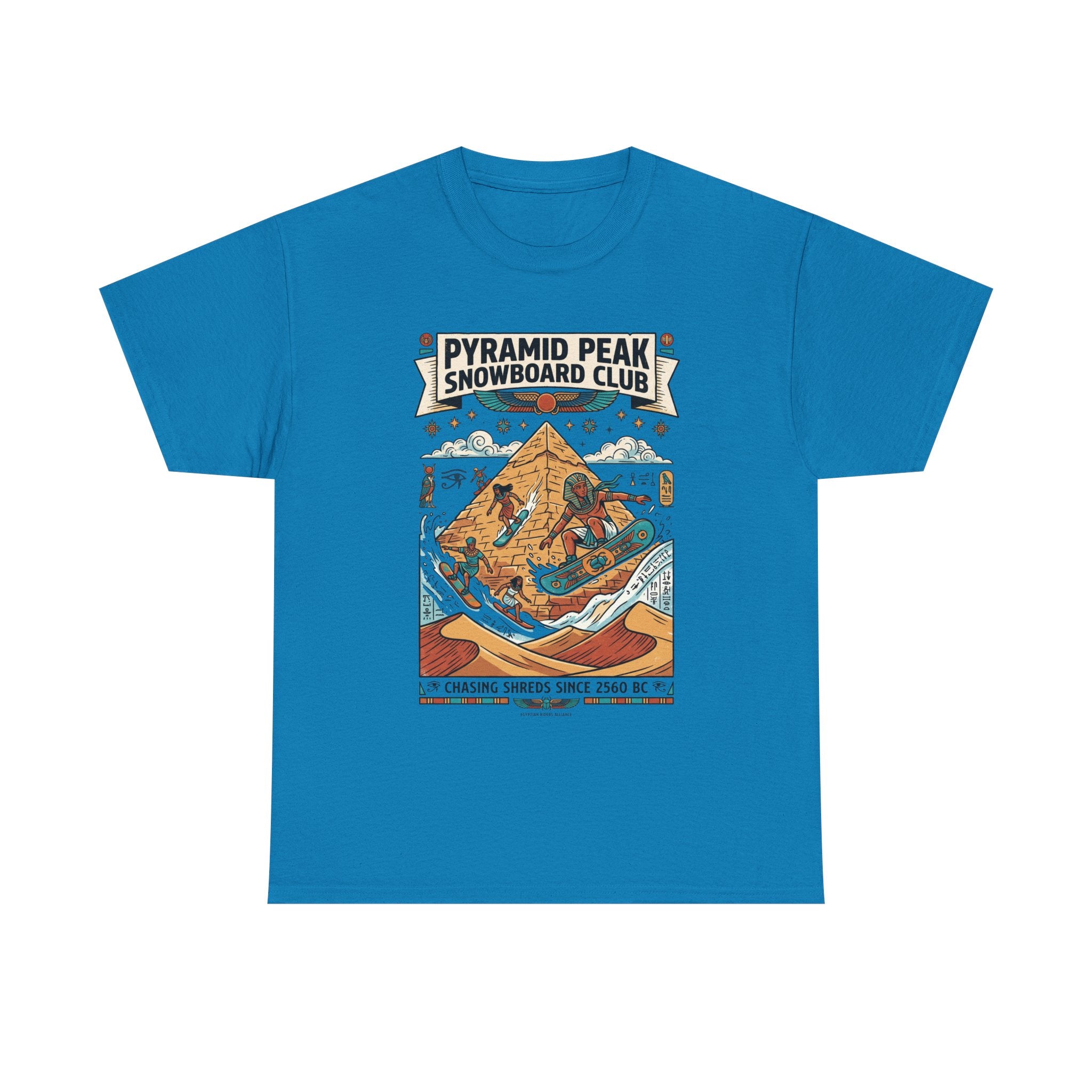 Snowboard Club Graphic Tee — "Pyramid Peak Snowboard Club" Vintage Winter Shirt