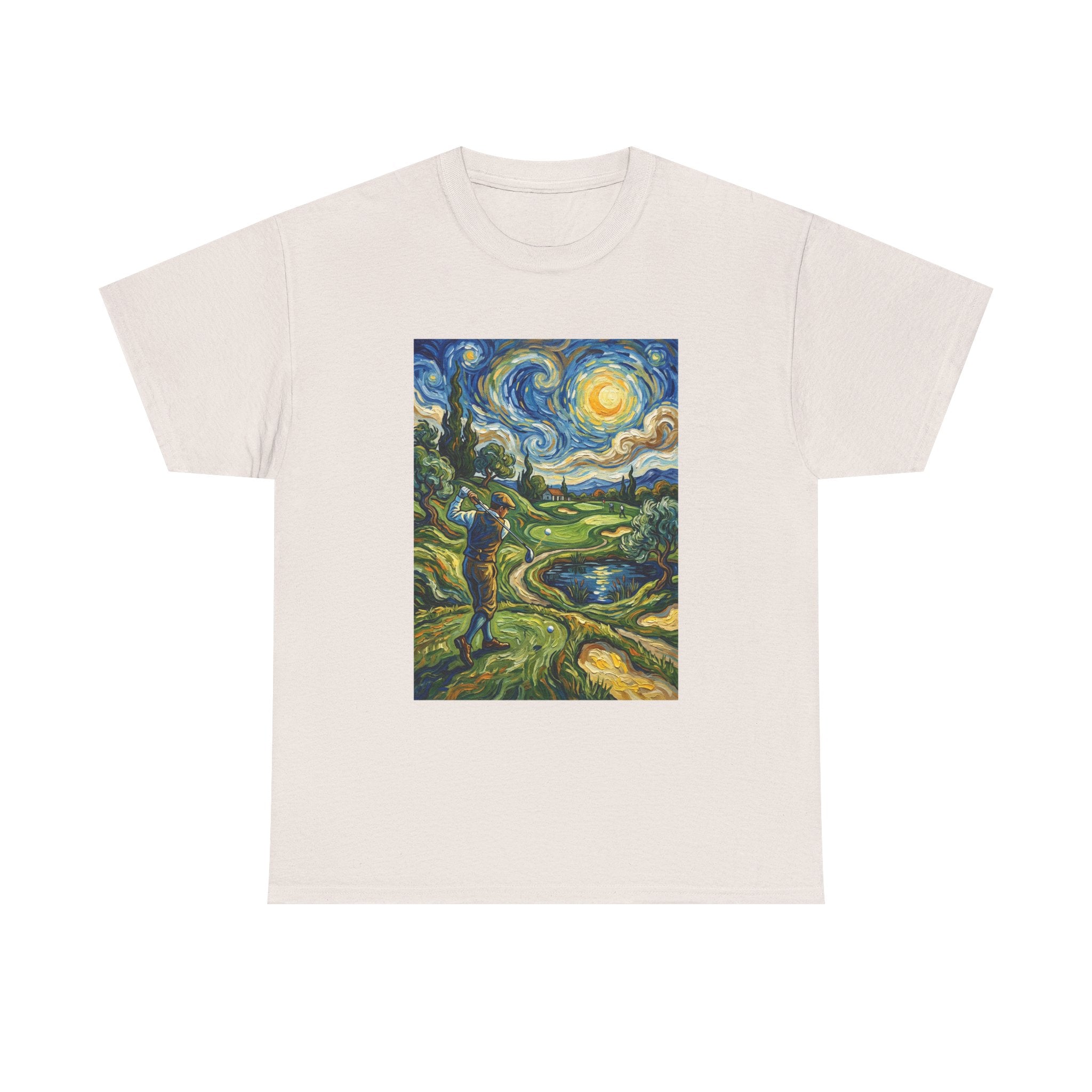 Golf Van Gogh Style T-Shirt — Starry Night Golf Artwork Tee