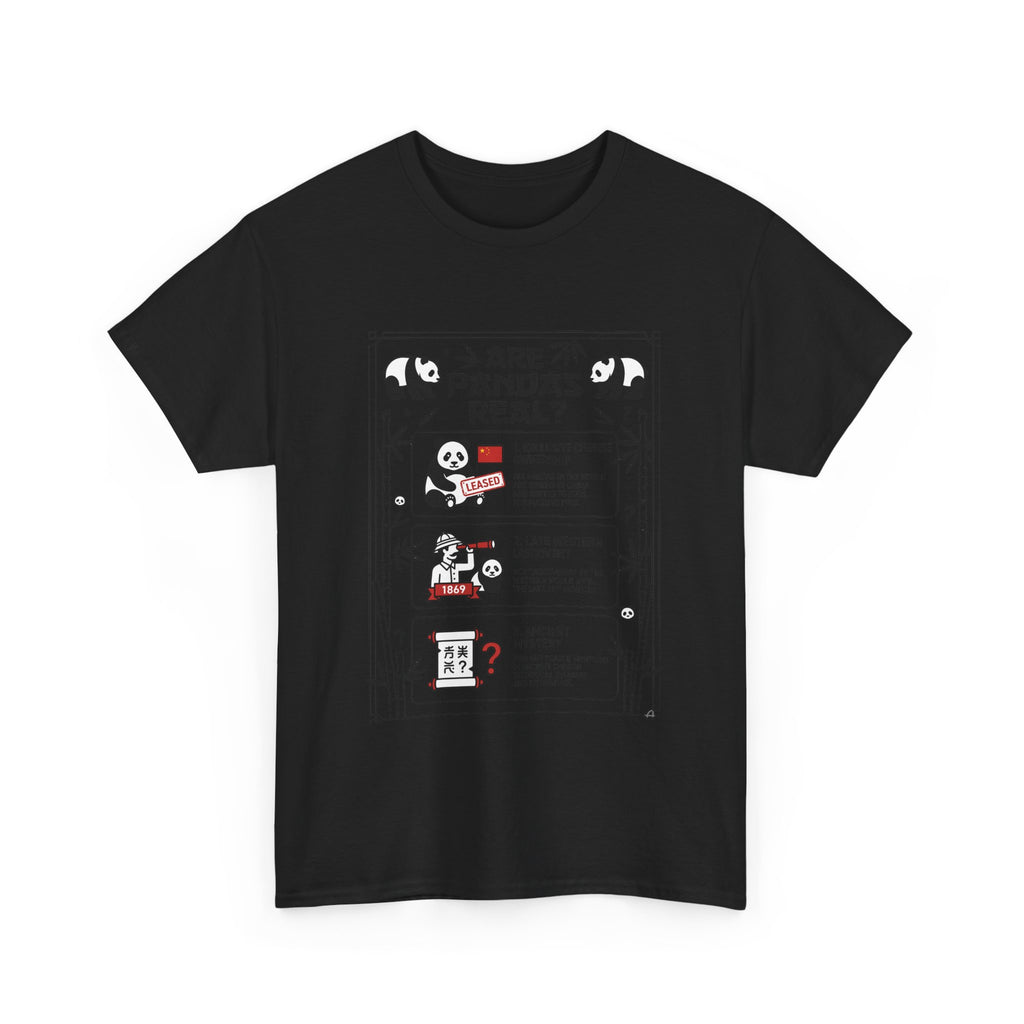 Are Pandas Real? Illustrated Infographic Tee - Funny Panda Facts T-Shirt