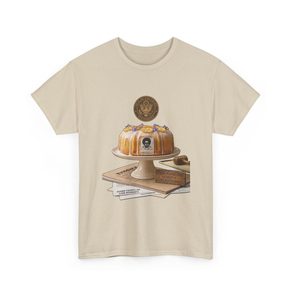 Lemon Pound Cake T‑Shirt — Vintage Baking Illustration Tee