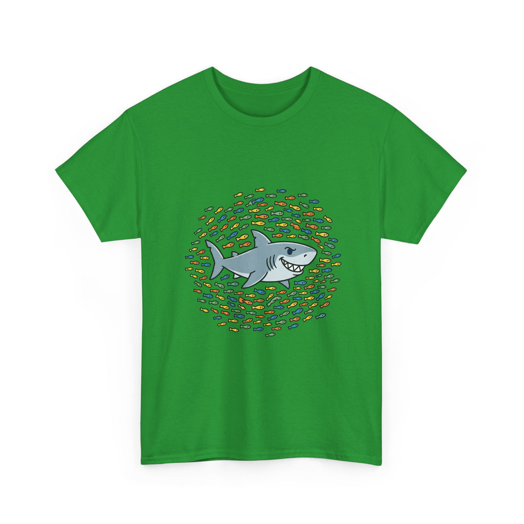 Shark and School Graphic Tee — Cute Ocean Kids Shirt