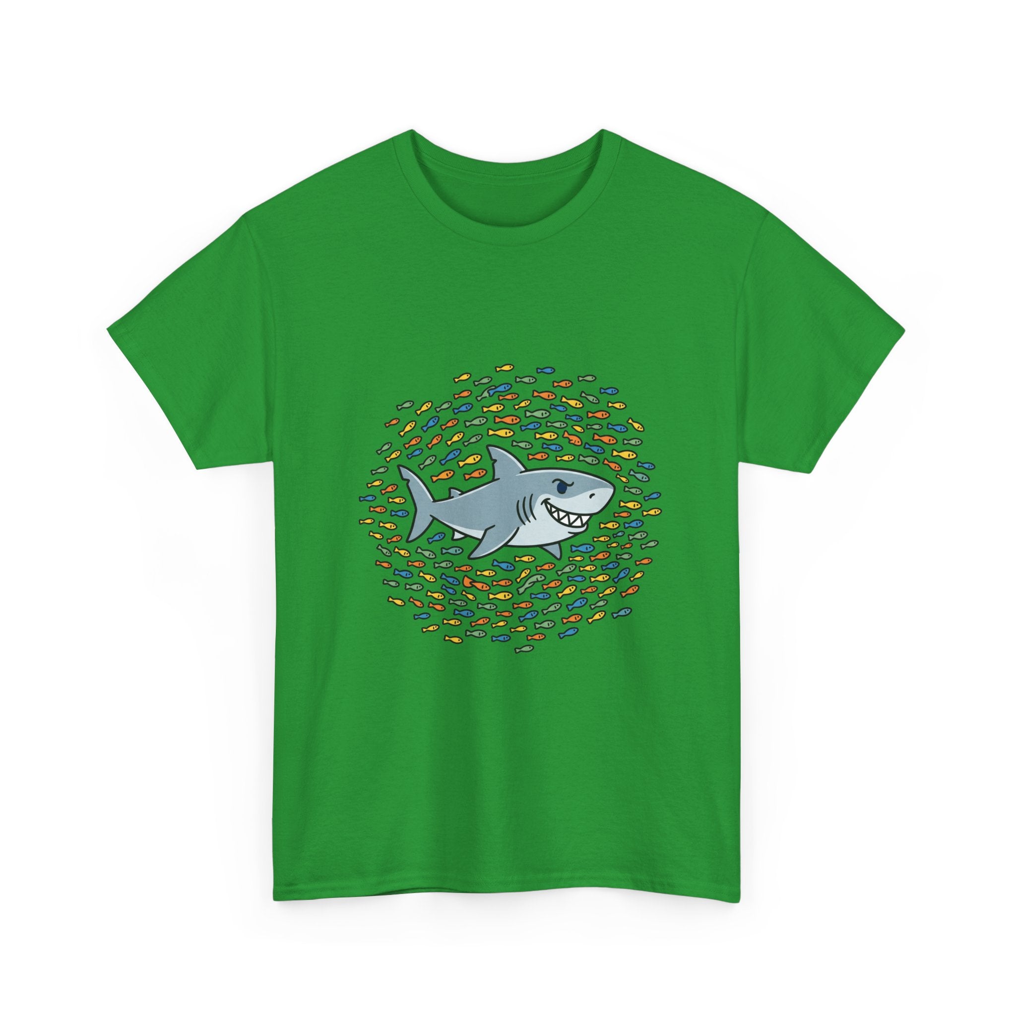 Shark and School Graphic Tee — Cute Ocean Kids Shirt