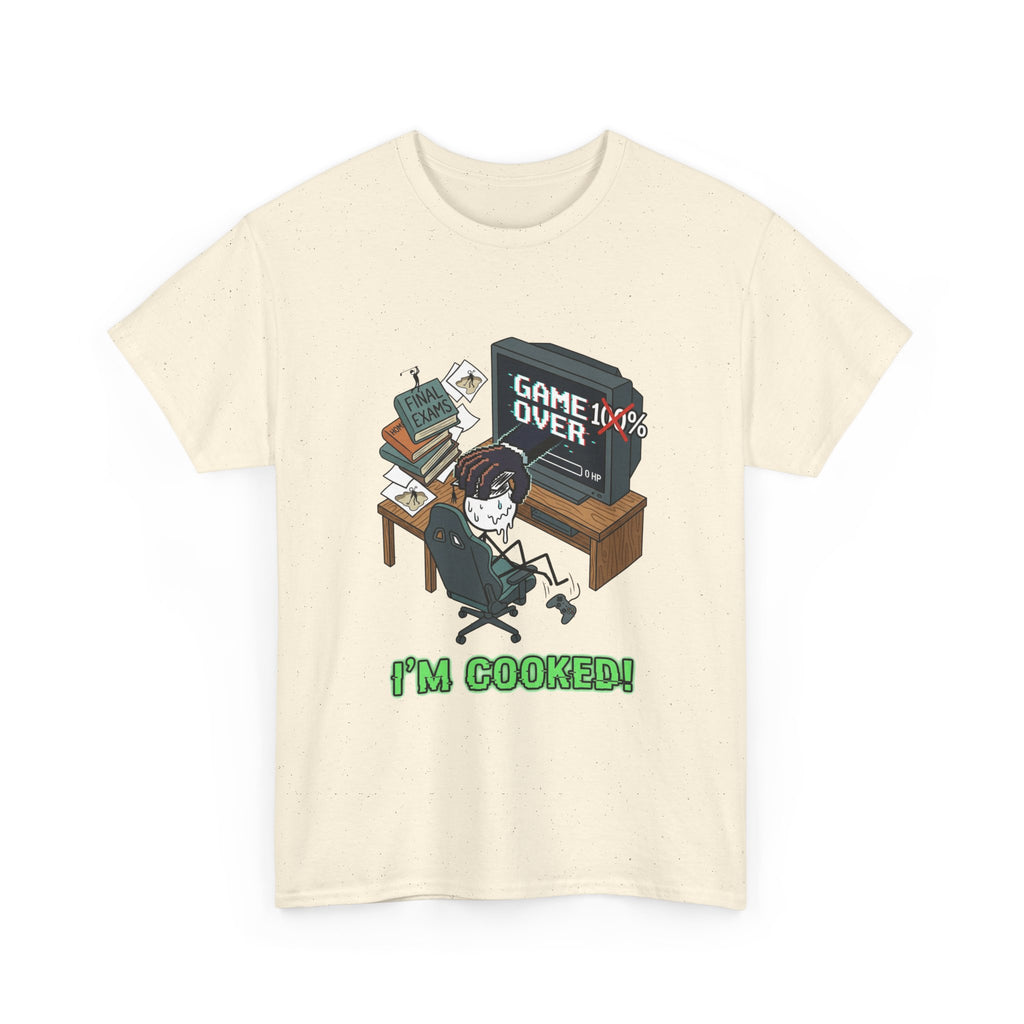 Gamer 'Game Over I'm Cooked' Graphic Tee
