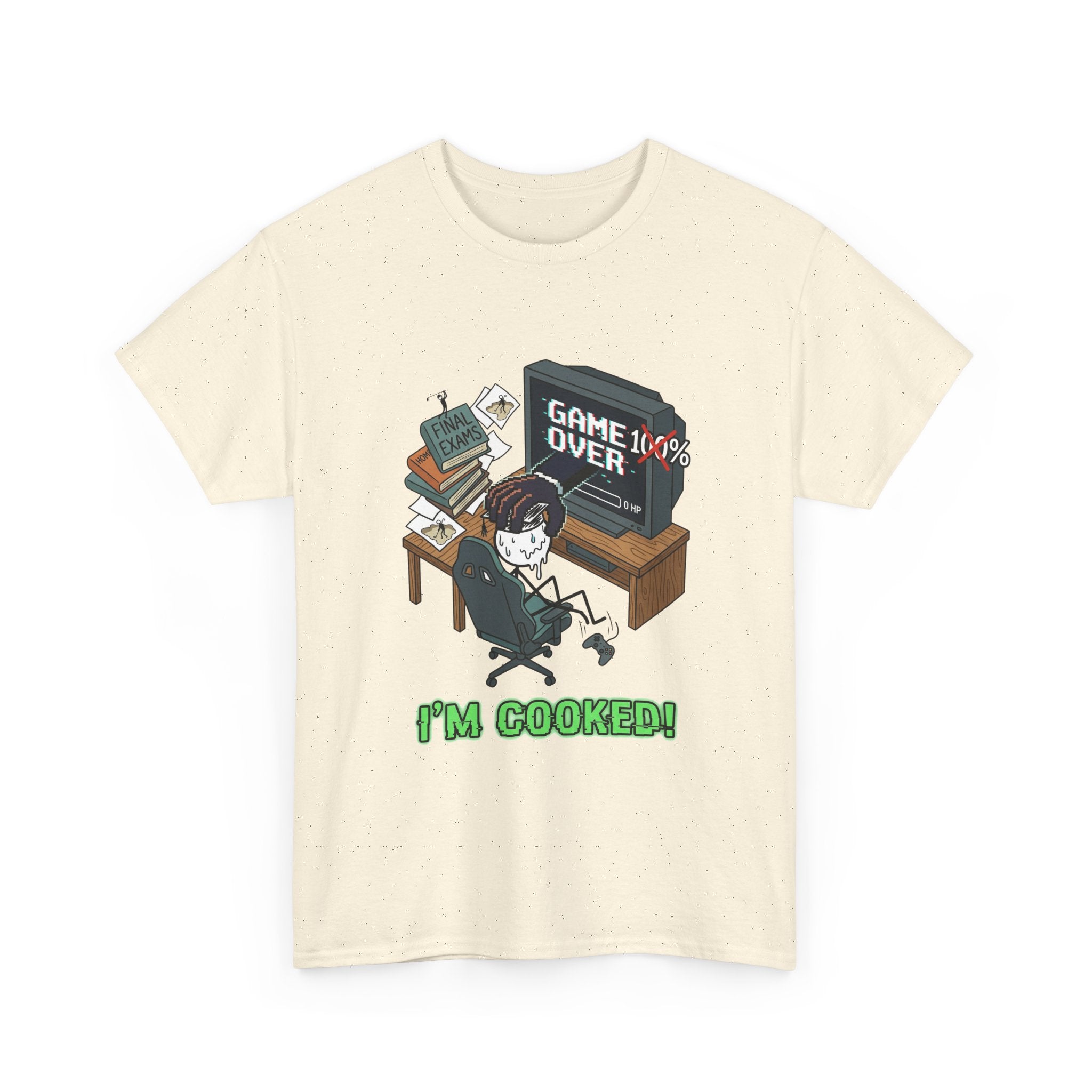 Gamer 'Game Over I'm Cooked' Graphic Tee