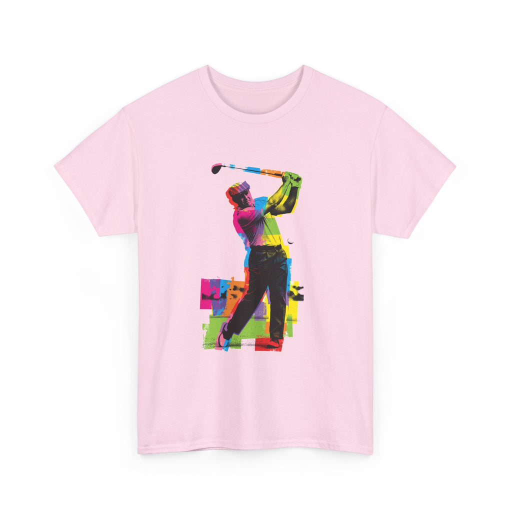 Golf Swing Pop Art T-Shirt — Colorful Golfer Graphic Tee
