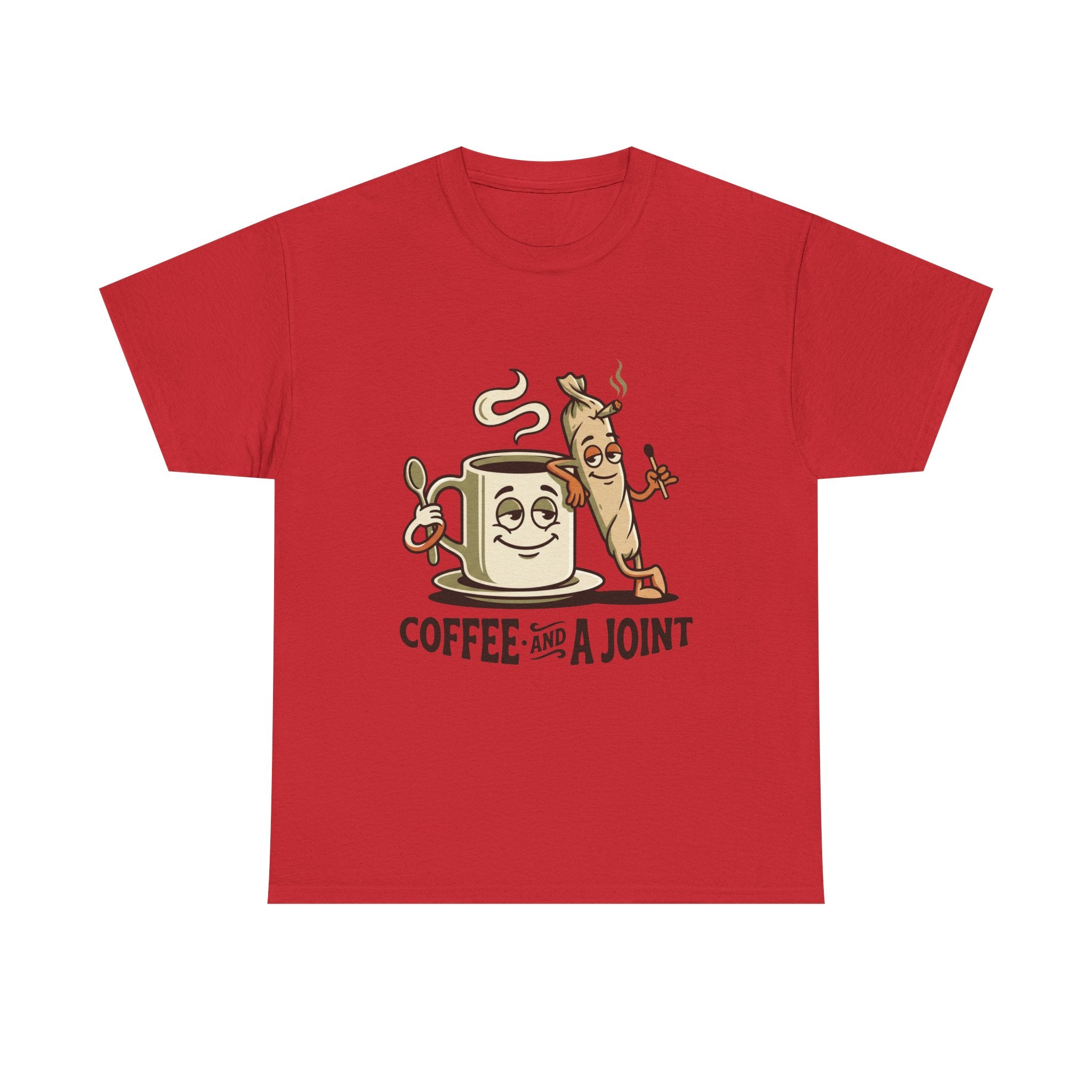 Coffee and a Joint T-Shirt — Funny Stoner Coffee Tee