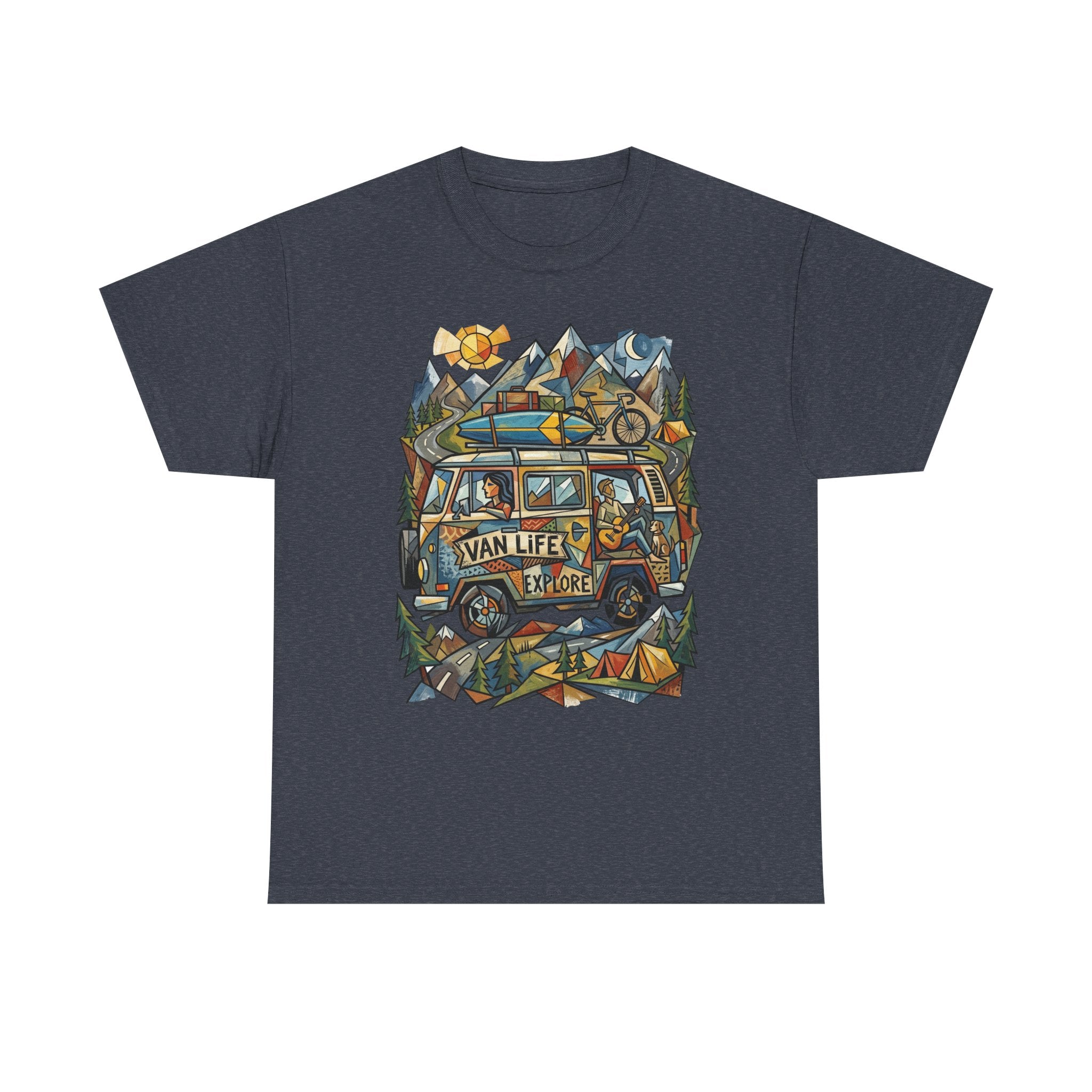 Van Life Explore T-Shirt — Retro Campervan Adventure Graphic Tee