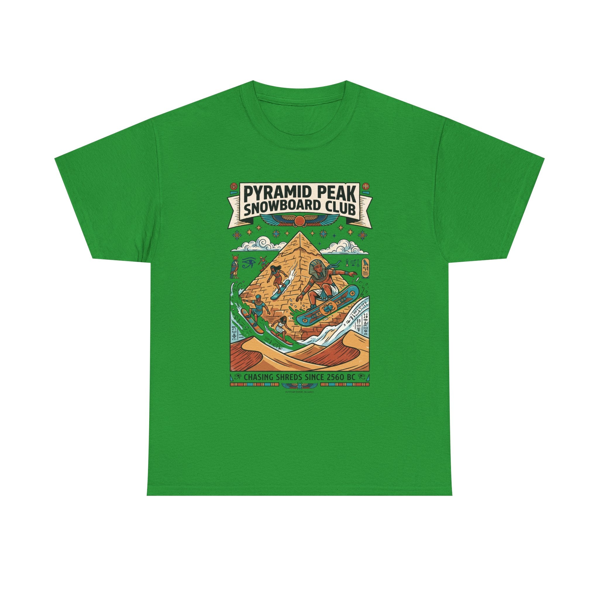 Snowboard Club Graphic Tee — "Pyramid Peak Snowboard Club" Vintage Winter Shirt