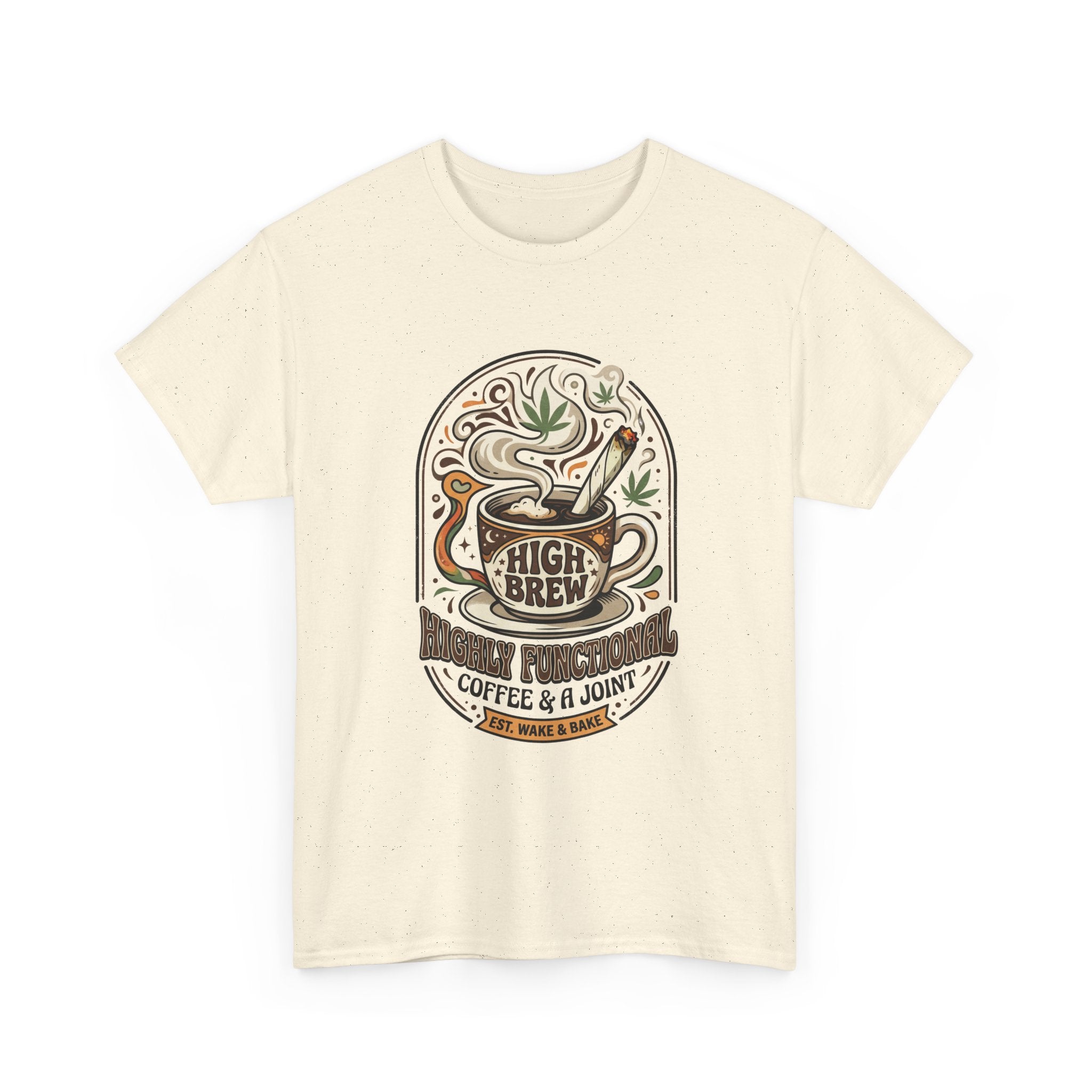 Coffee & Joint Tee — “High Brew” Graphic Coffee T‑Shirt