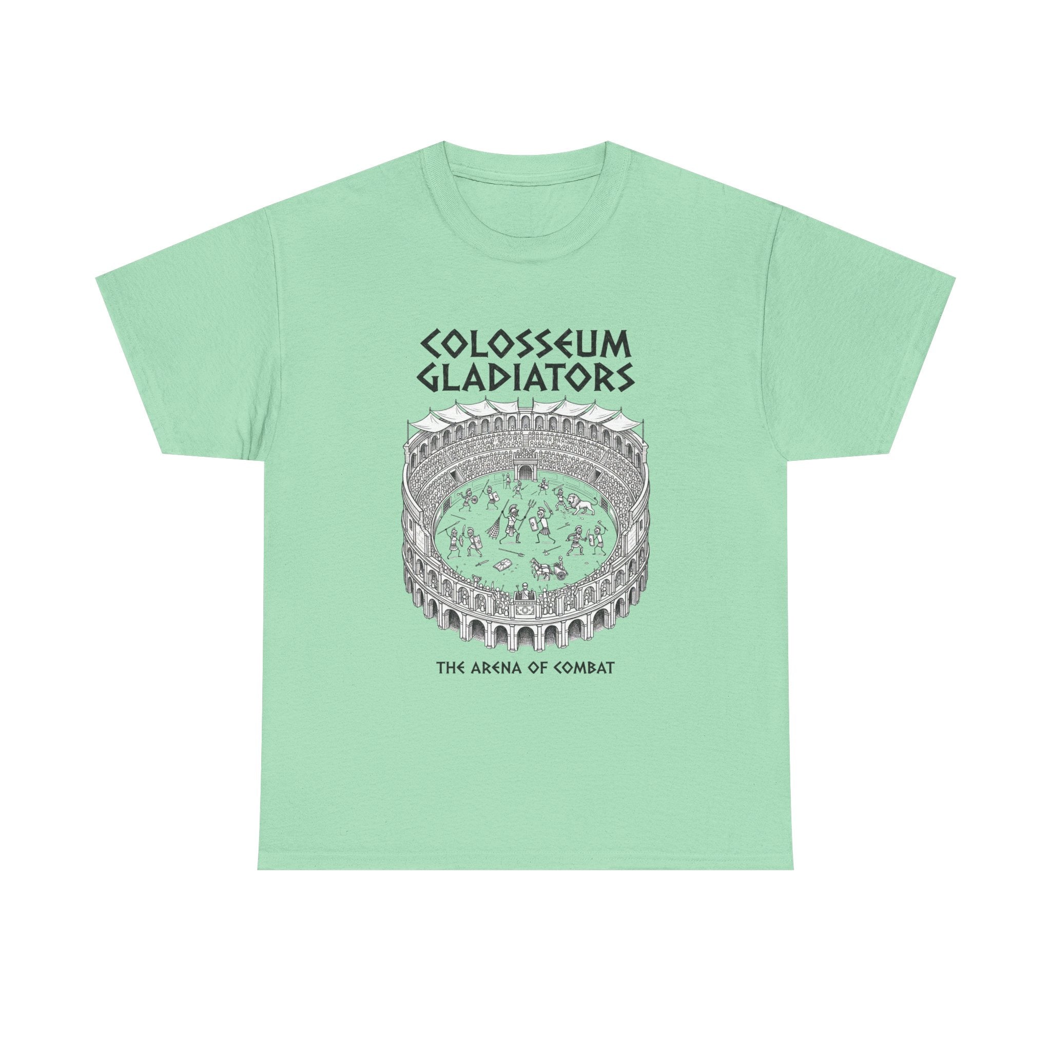 Colosseum Gladiators Tee — Ancient Roman Arena Graphic T-Shirt