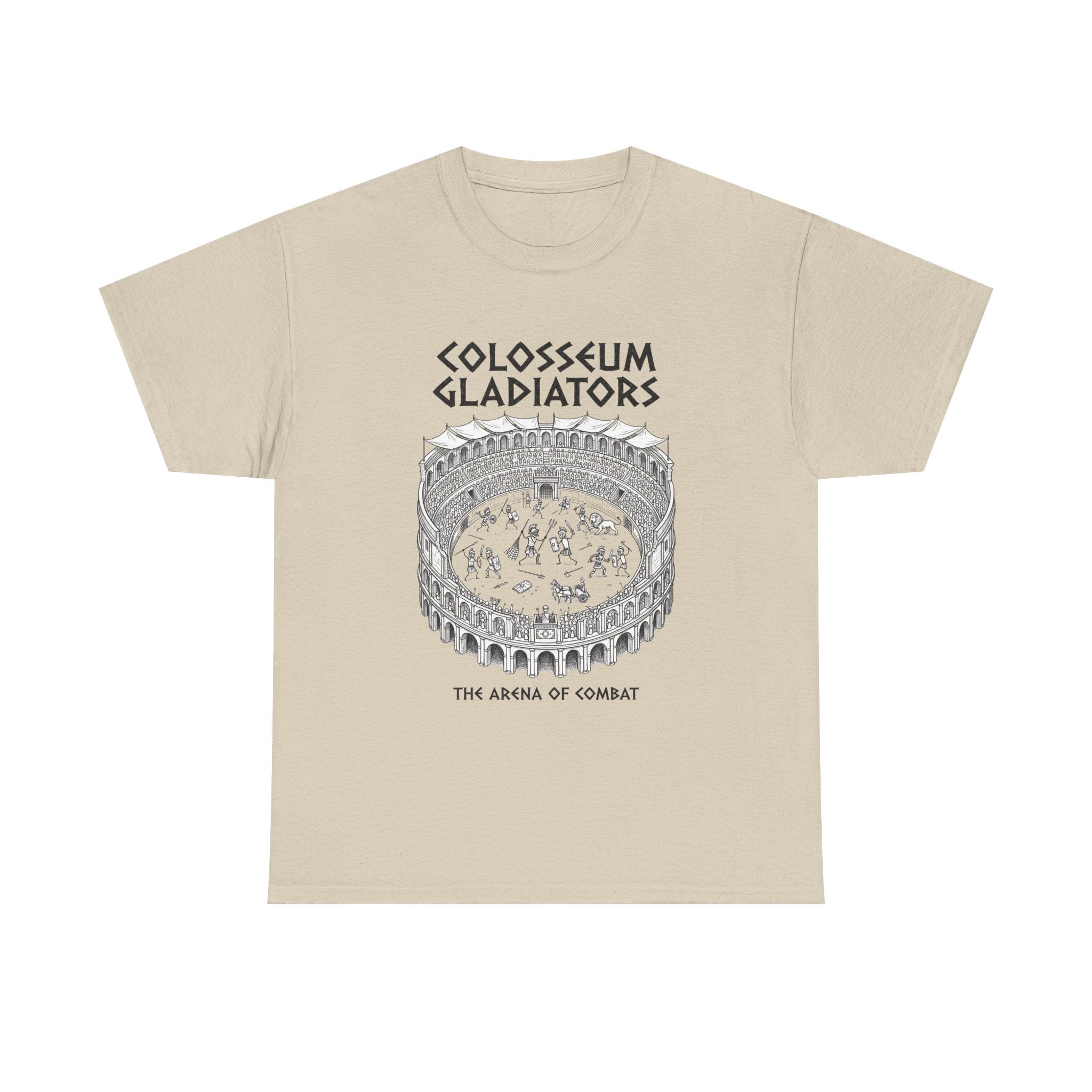 Colosseum Gladiators Tee — Ancient Roman Arena Graphic T-Shirt