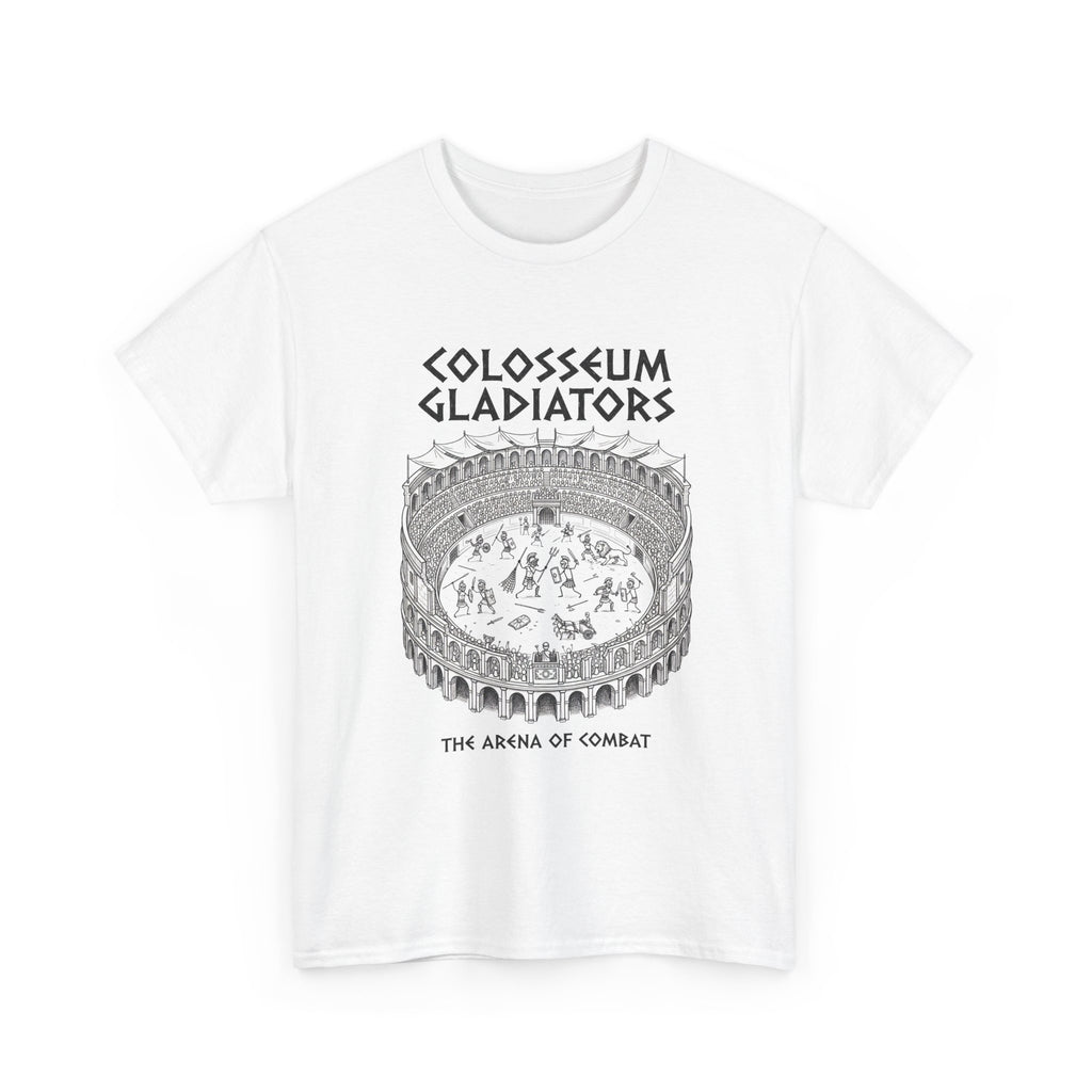 Colosseum Gladiators Tee — Ancient Roman Arena Graphic T-Shirt