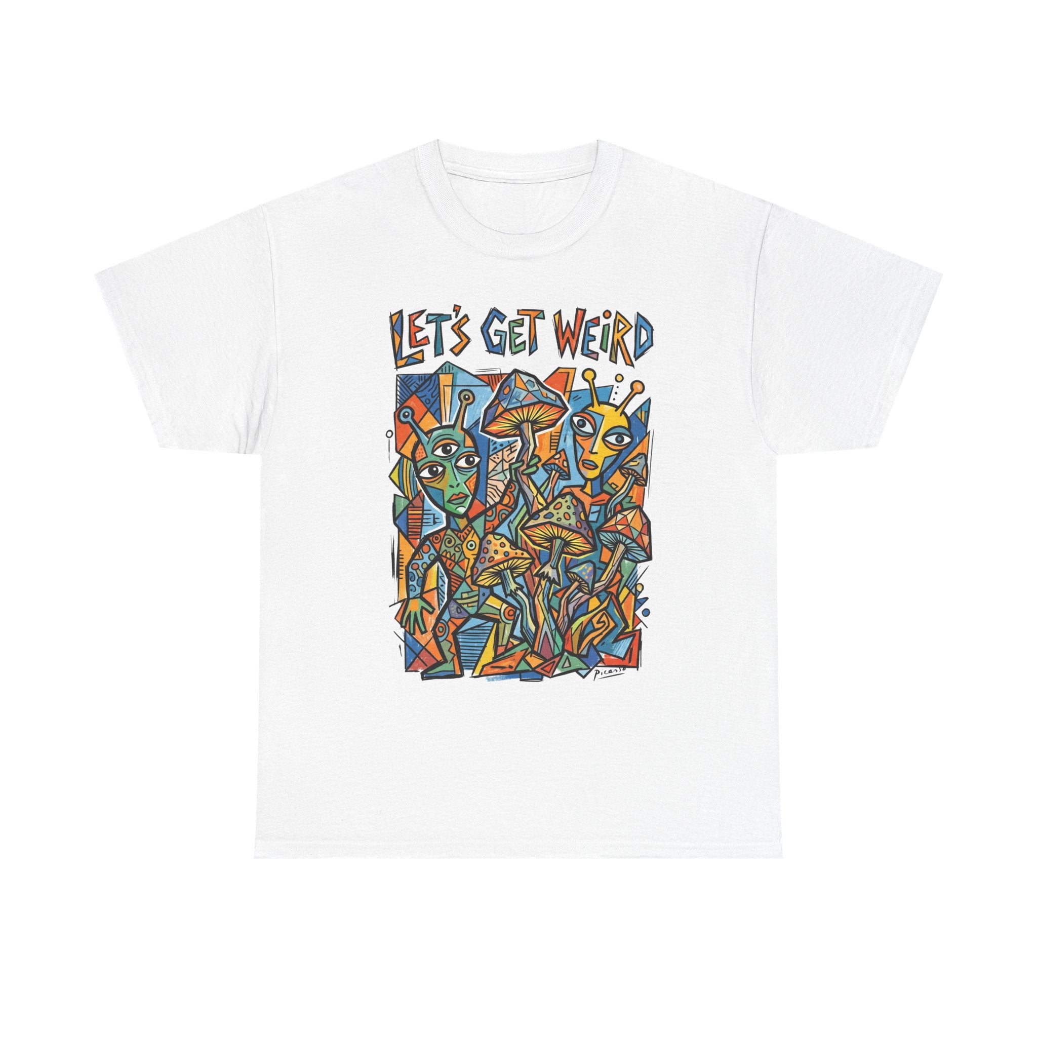 Let's Get Weird Abstract Art T-Shirt — Colorful Psychedelic Graphic Tee