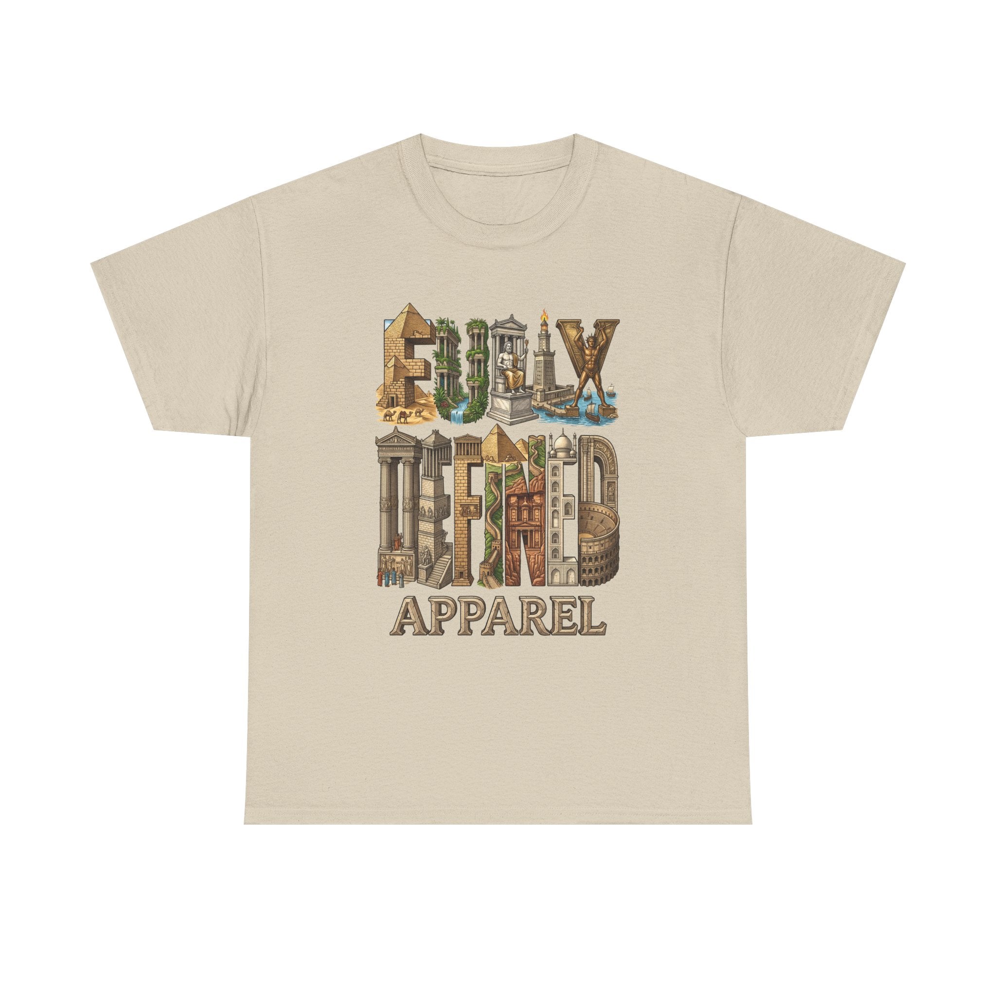 Fully Defined Apparel T‑Shirt — Wonders of the World Graphic Tee