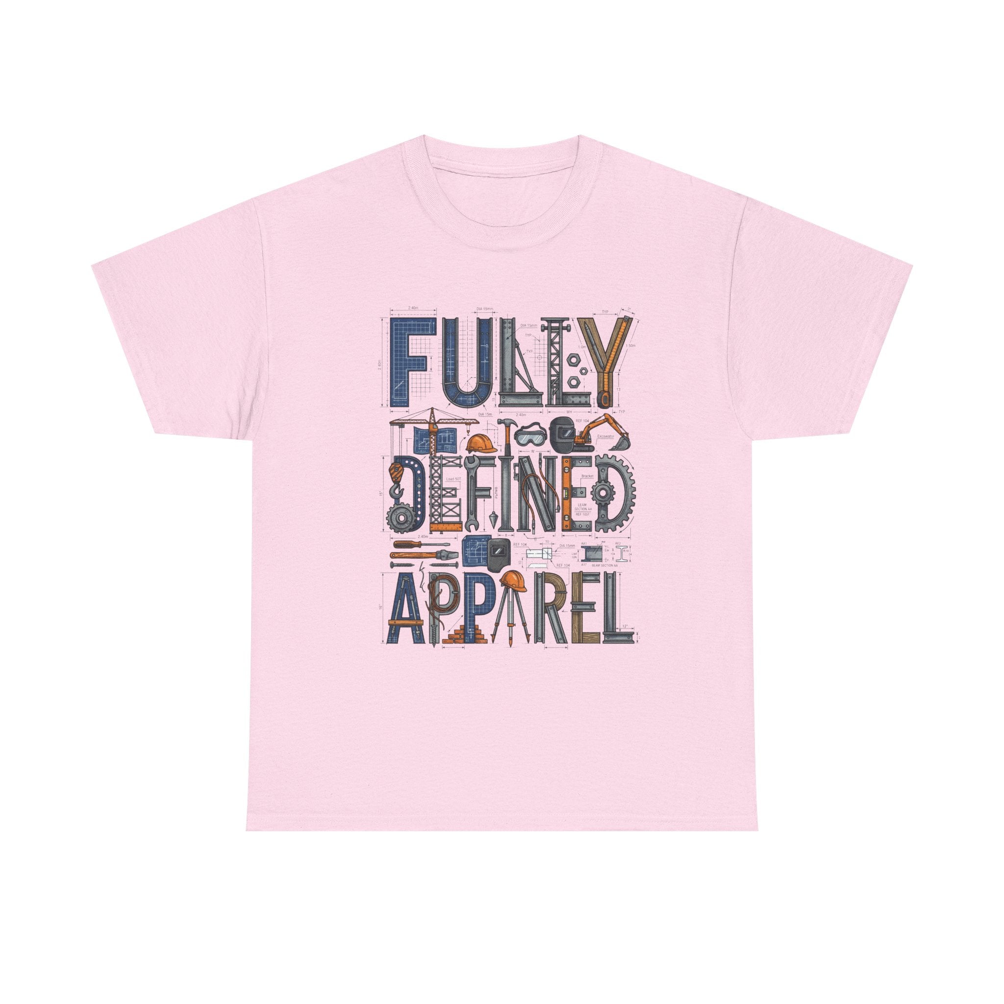 Fully Defined Apparel T-Shirt — Graphic Tee with Retro Tools Design