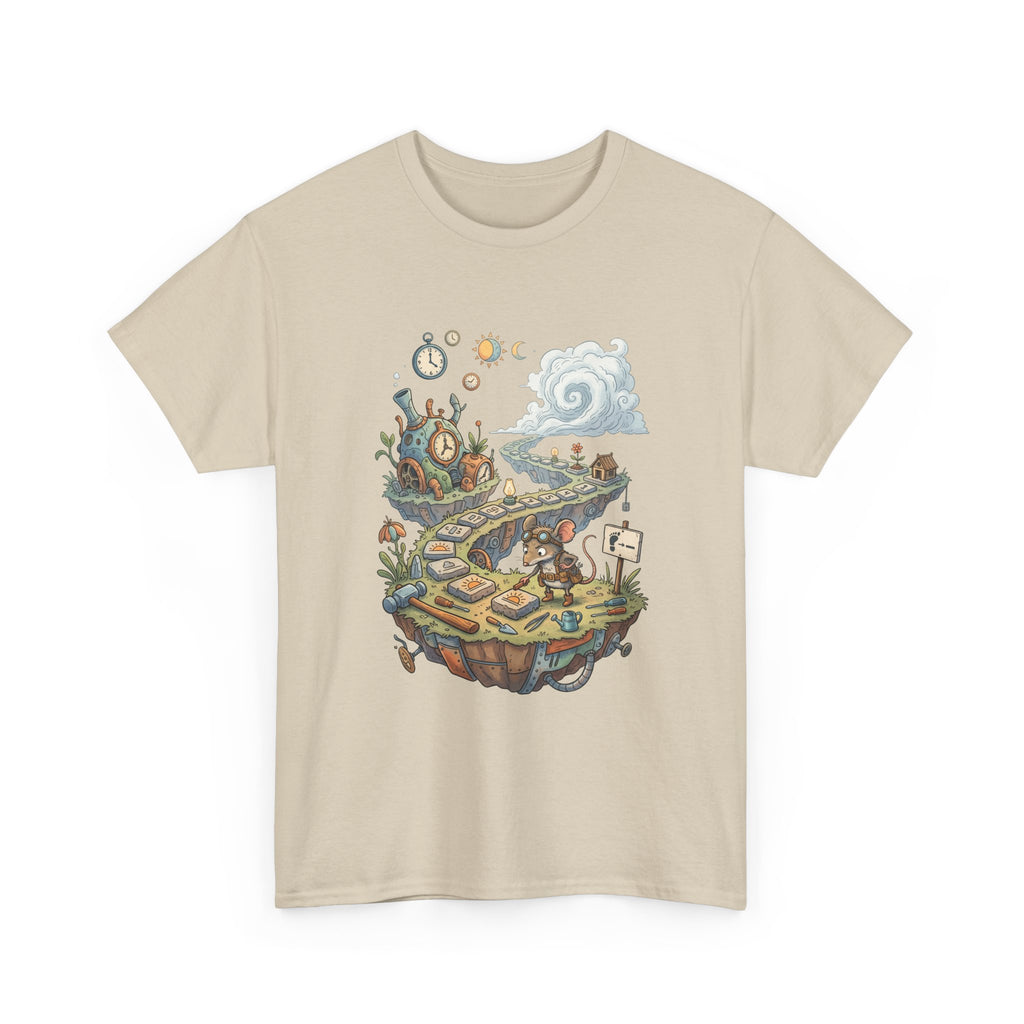 T-Shirt — Fantasy Floating Island Roadmap Illustration Tee