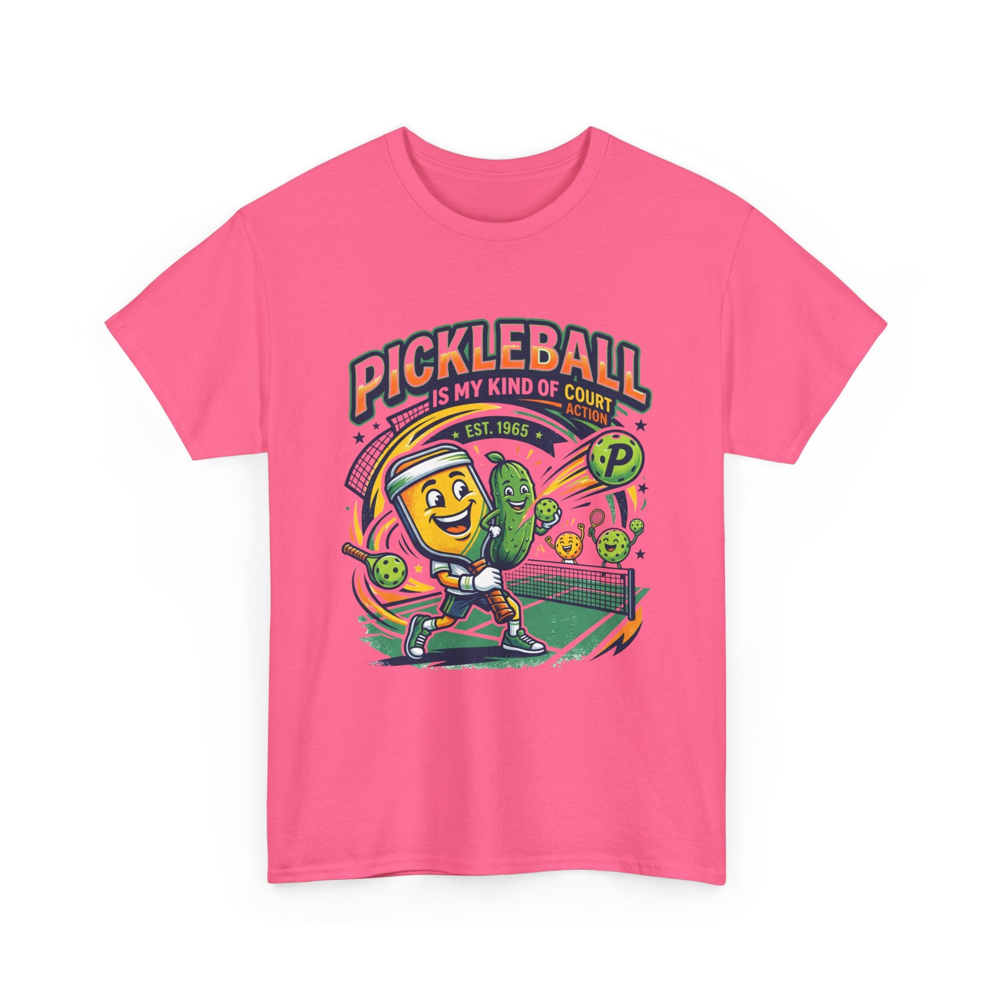 Pickleball Is My Kind of Court T‑Shirt — Funny Pickle Paddle & Dink Graphic Tee