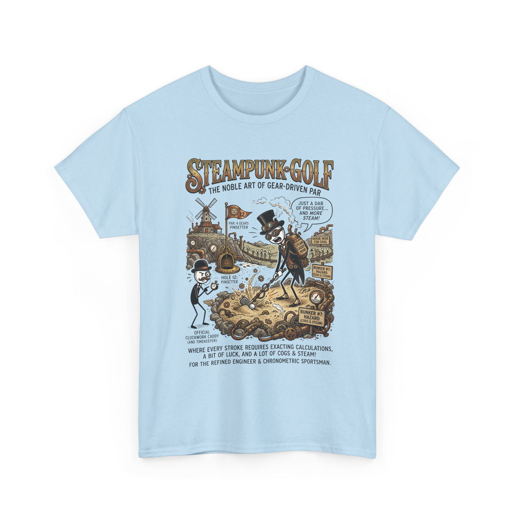 Steampunk Golf T-Shirt — Vintage Mechanical Golfers Graphic Tee