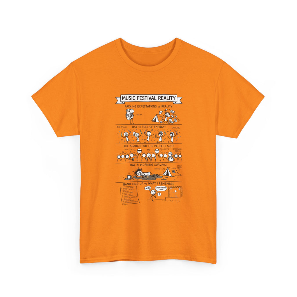 Music Festival Reality Tee – Funny Concert Comic Graphic T-Shirt
