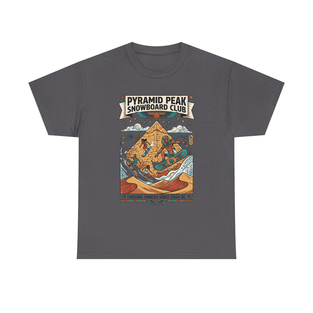 Snowboard Club Graphic Tee — "Pyramid Peak Snowboard Club" Vintage Winter Shirt