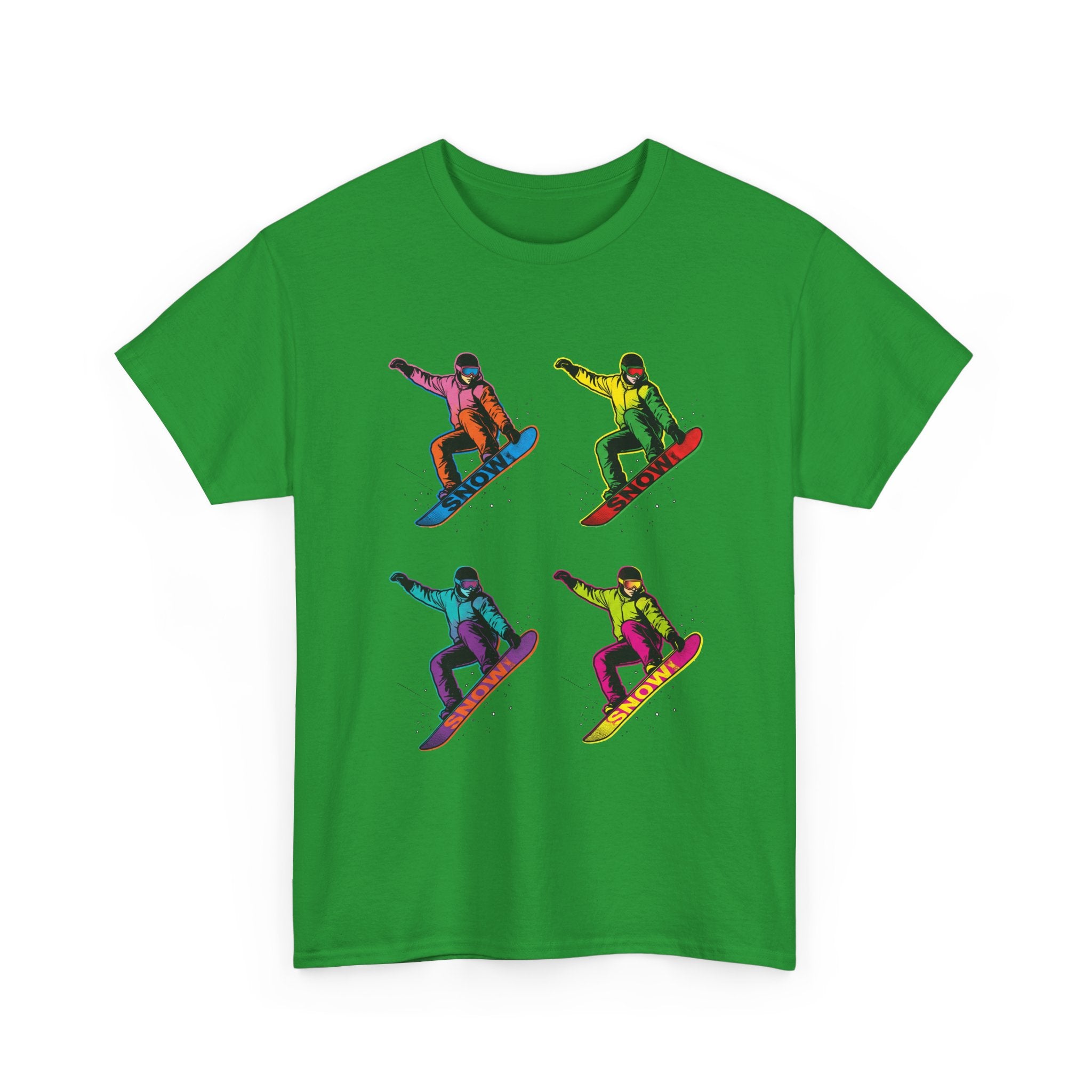 Snowboarder Pop Art T-Shirt – Colorful Retro Snowboarding Graphic Tee