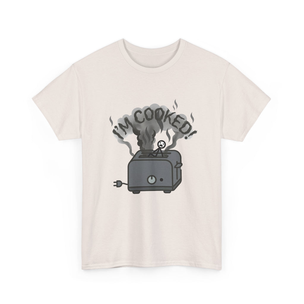 I'm Cooked Toaster T‑Shirt — Funny Kitchen Appliance Graphic Tee