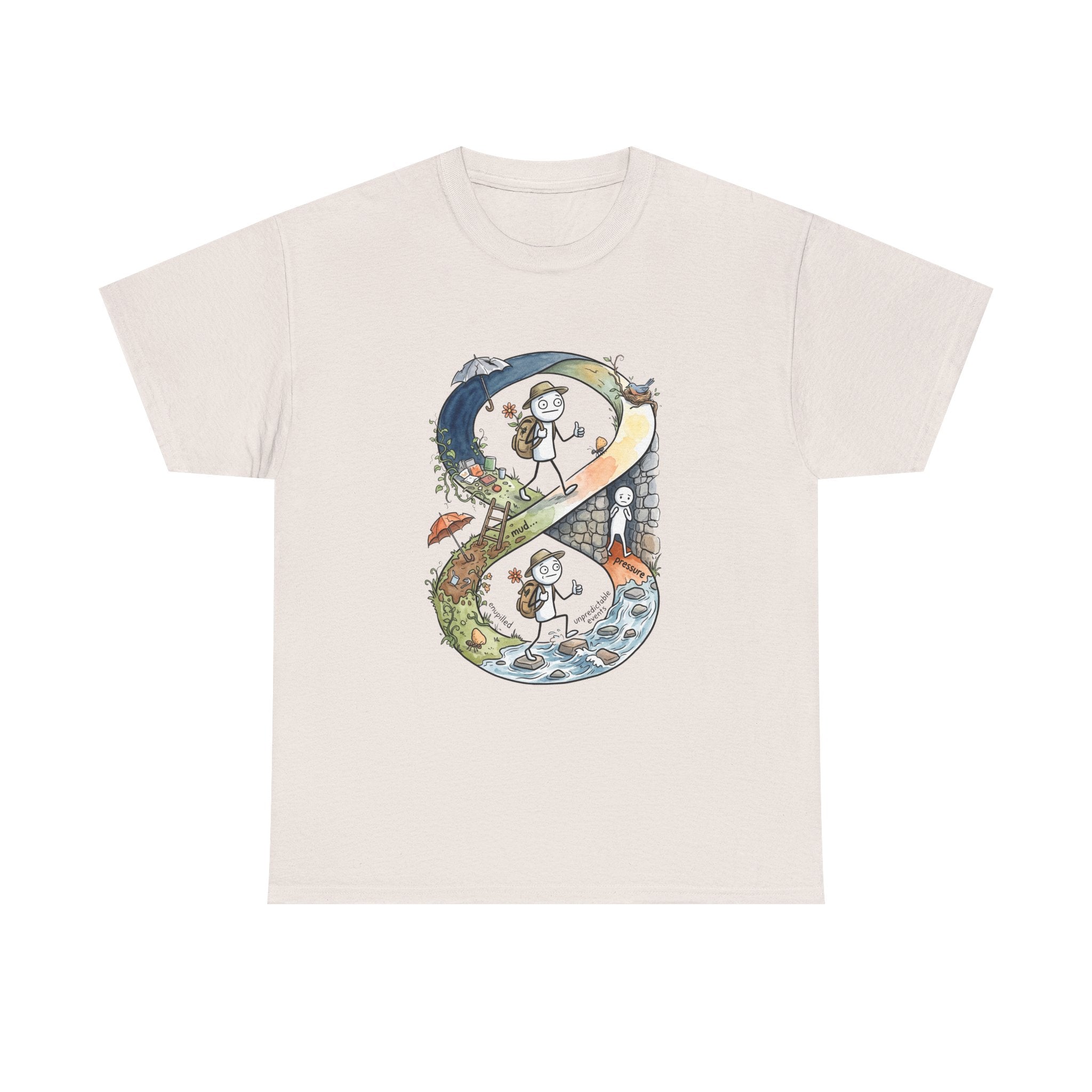 a Infinity Hiking Tee — Day & Night Nature Adventure Graphic T-Shirt