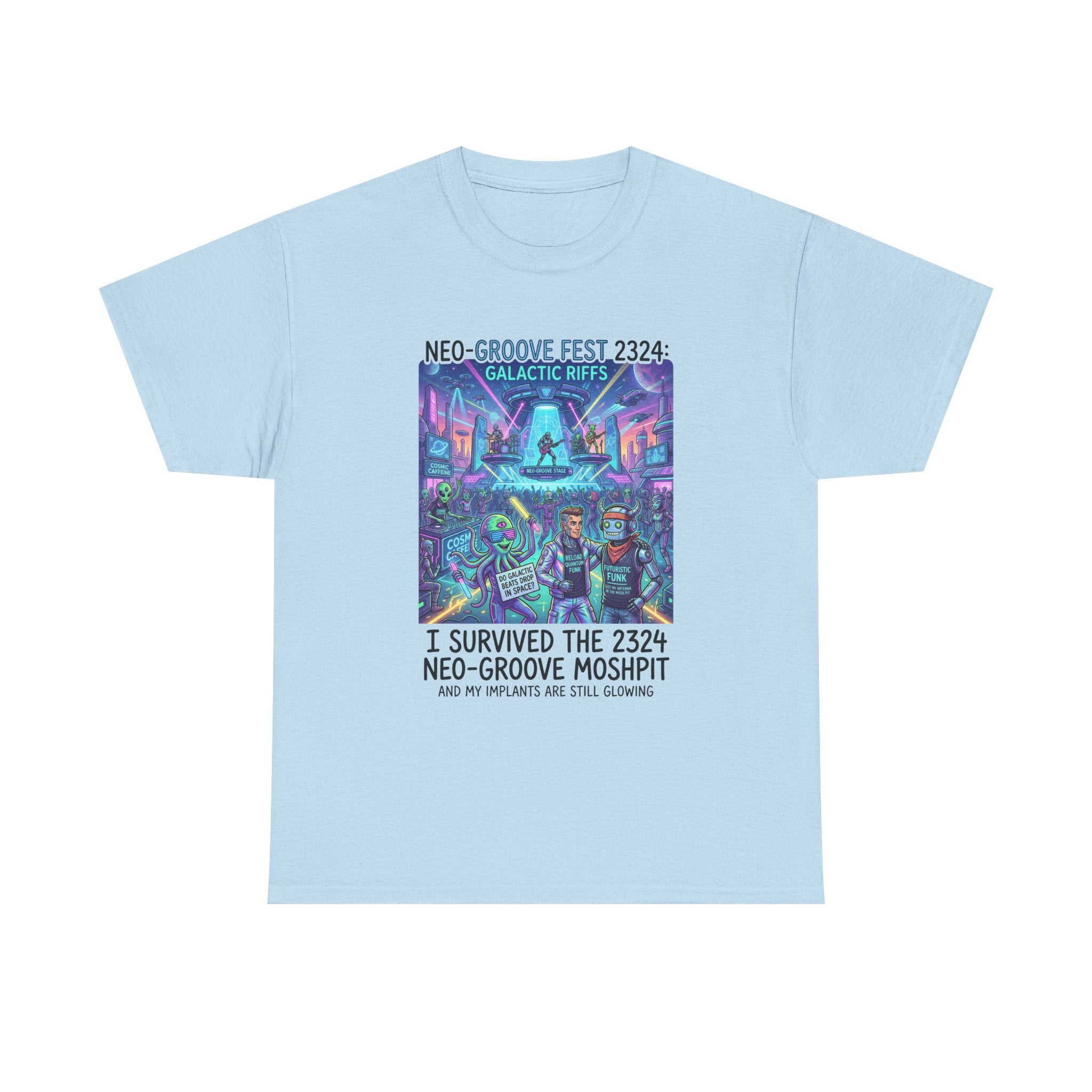 Neo-Groove Fest 2324 Tee — "I Survived the 2324 Neo-Groove Moshpit" Concert T-Shirt