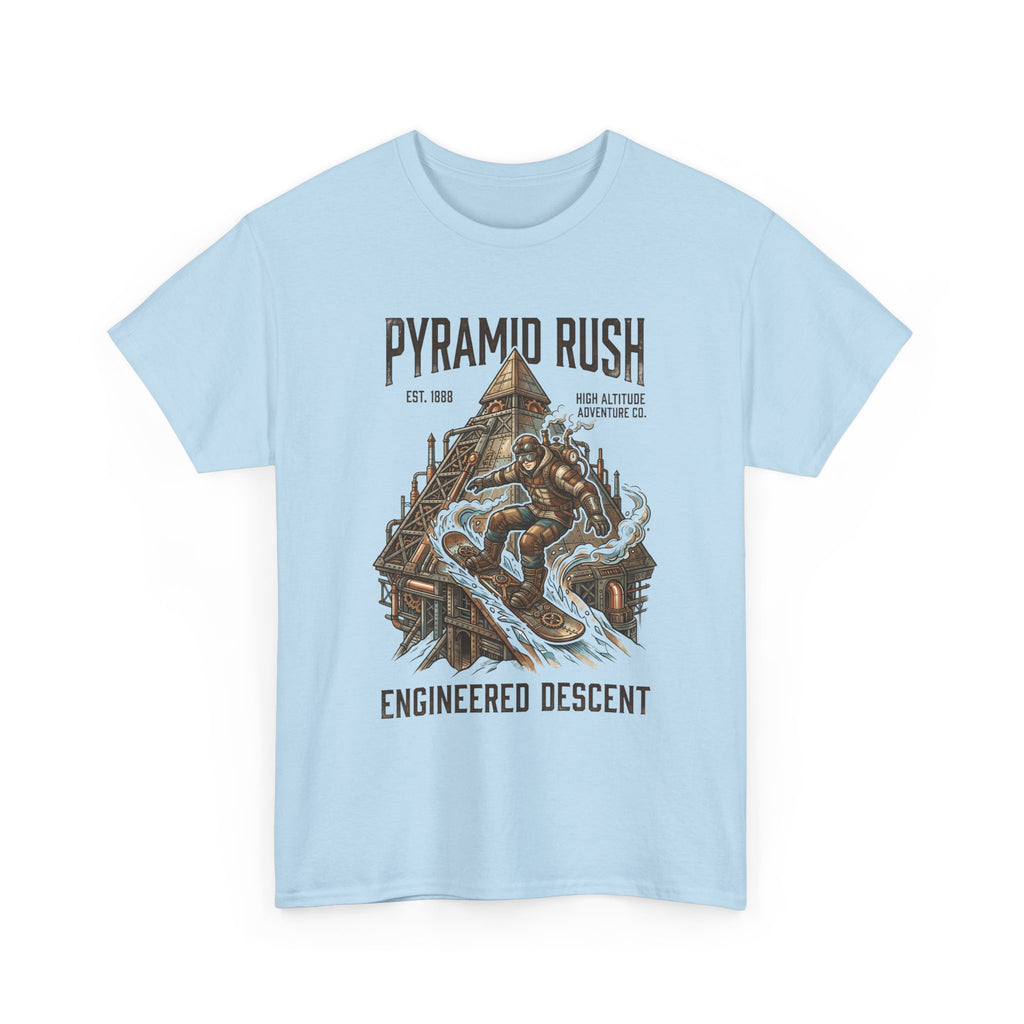 Steampunk Snowboard Pyramid Adventure T-Shirt — Fantasy Explorer Graphic Tee