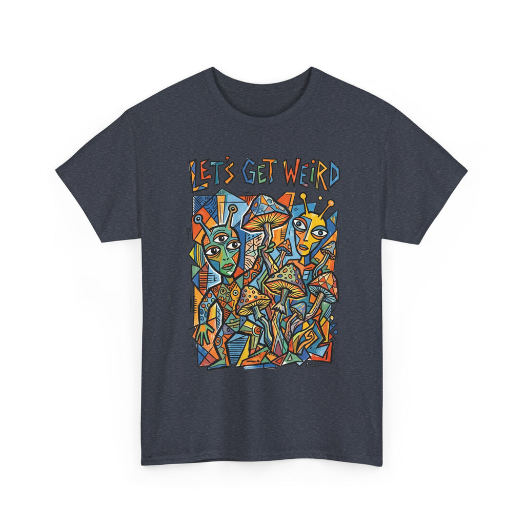 Let's Get Weird Abstract Art T-Shirt — Colorful Psychedelic Graphic Tee