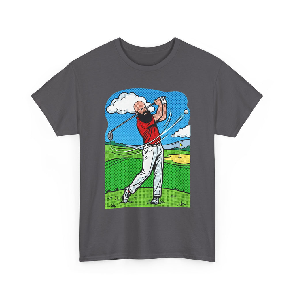Golf Swing Graphic Tee — Golfer Illustration Shirt for Golf Lovers