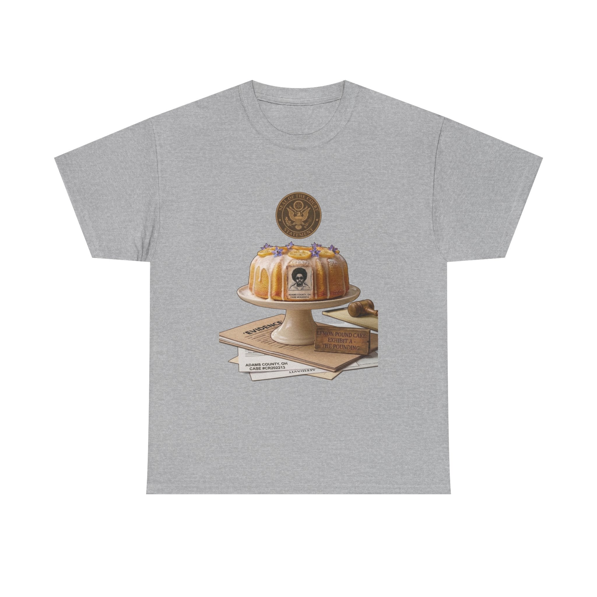 Lemon Pound Cake T‑Shirt — Vintage Baking Illustration Tee