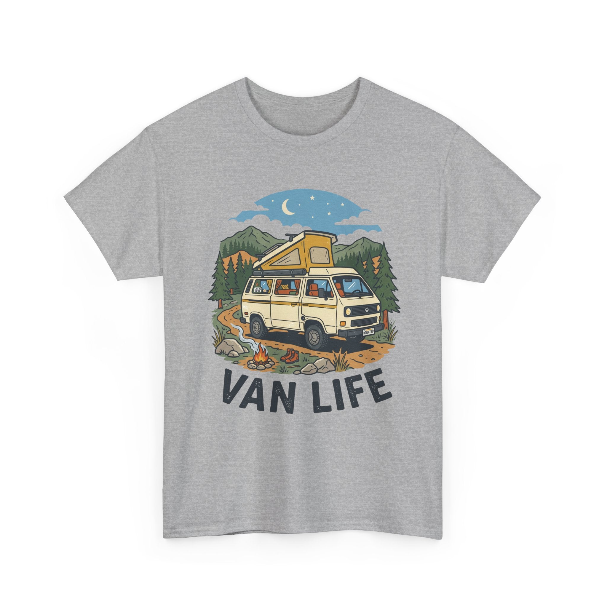 Van Life Tee — Vintage Camper Graphic T-Shirt