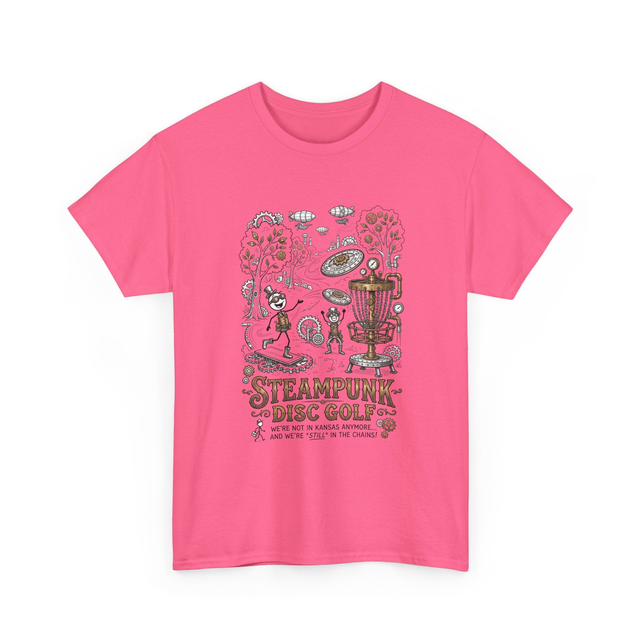 Steampunk Disc Golf T-Shirt — Vintage Victorian Disc Golf Design