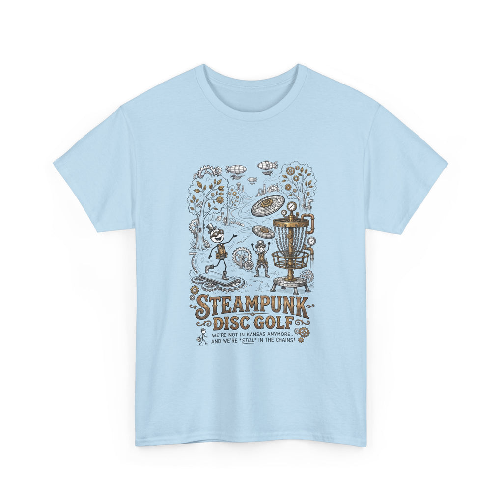 Steampunk Disc Golf T-Shirt — Vintage Victorian Disc Golf Design