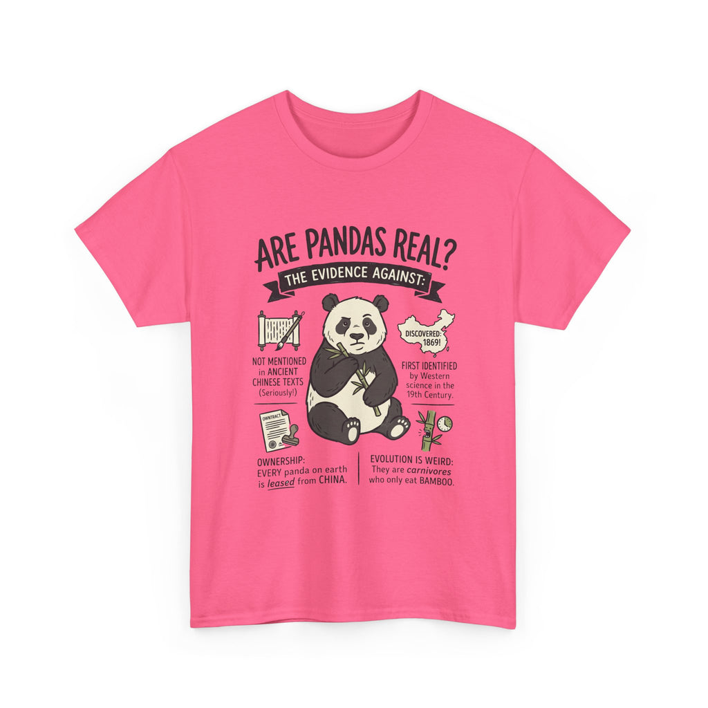 Are Pandas Real? Graphic Tee — Funny Panda Infographic T-Shirt