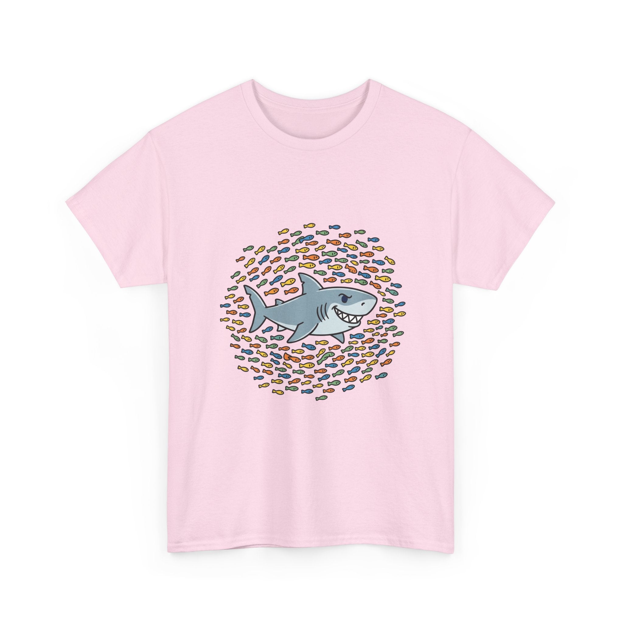 Shark and School Graphic Tee — Cute Ocean Kids Shirt