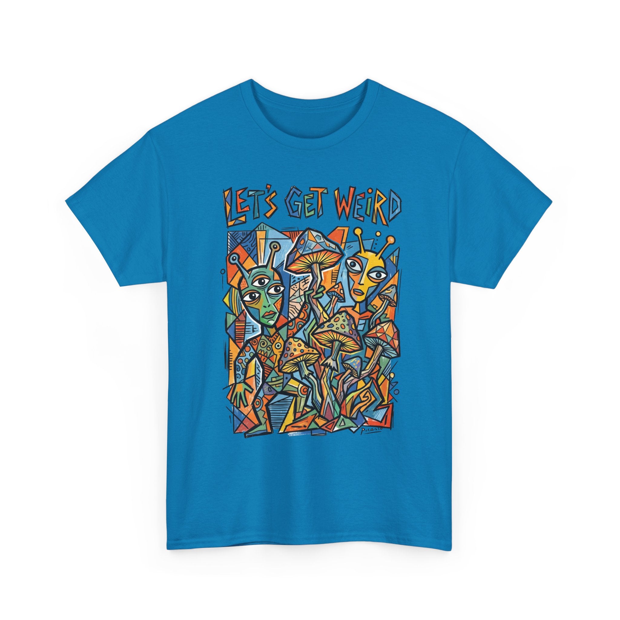 Let's Get Weird Abstract Art T-Shirt — Colorful Psychedelic Graphic Tee