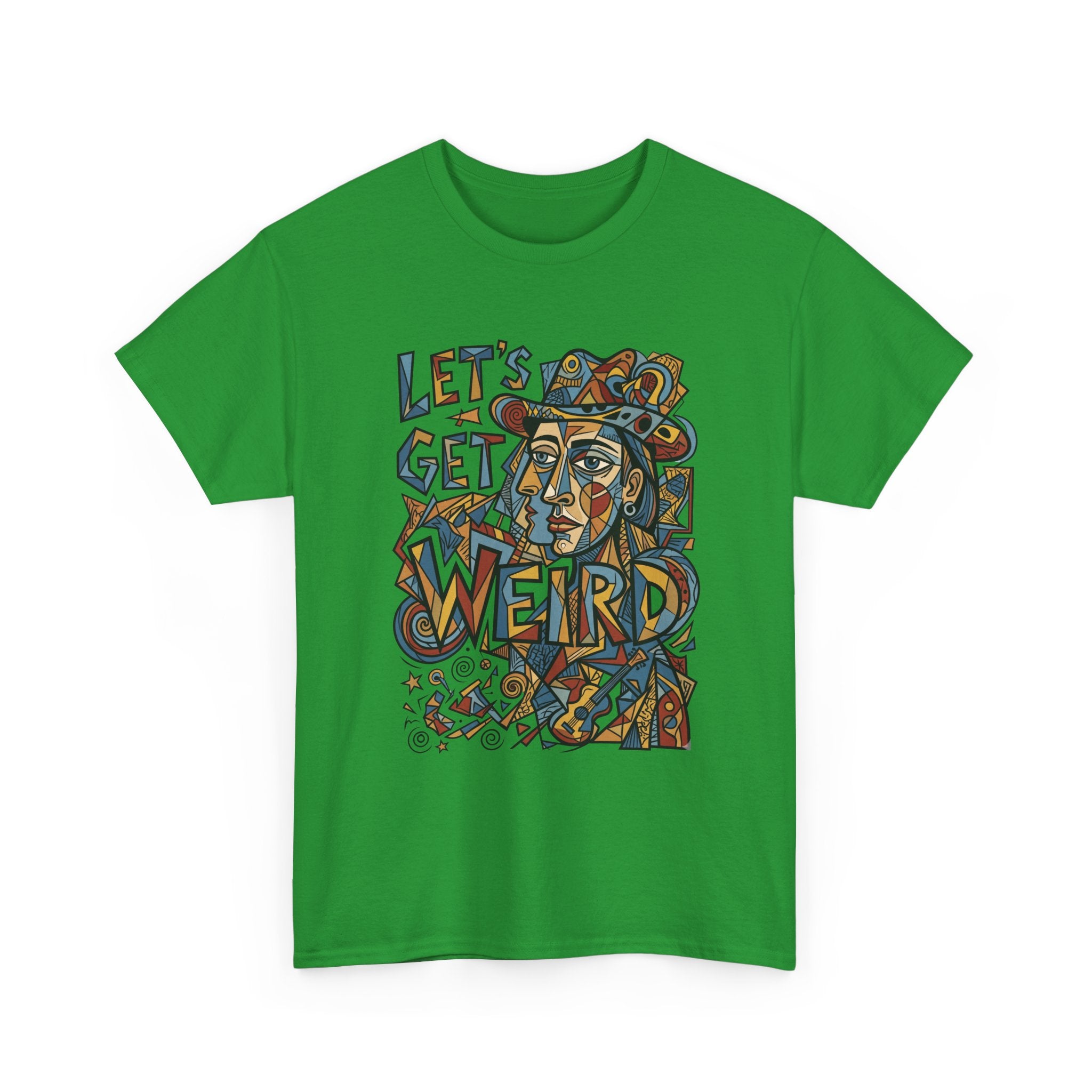 Let’s Get Weird T-Shirt — Retro Psychedelic Face Graphic Tee