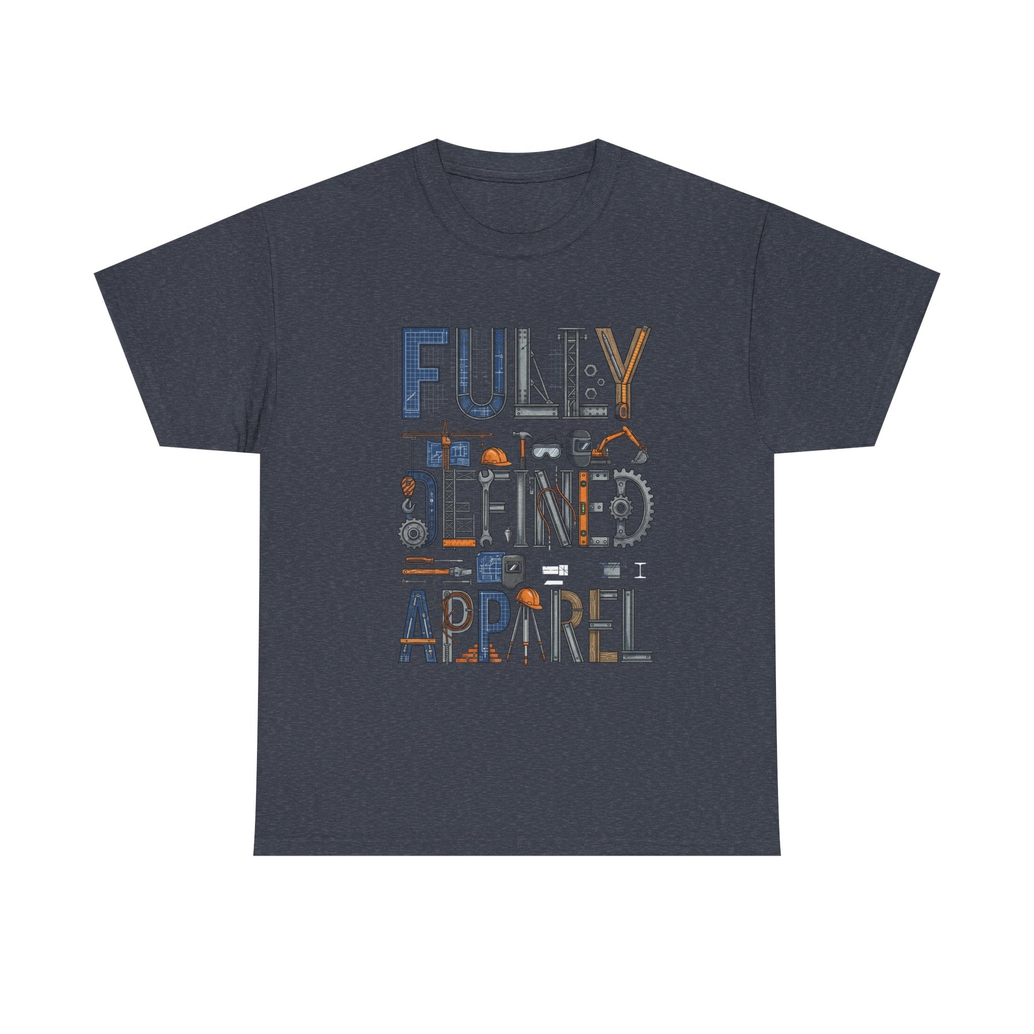 Fully Defined Apparel T-Shirt — Graphic Tee with Retro Tools Design